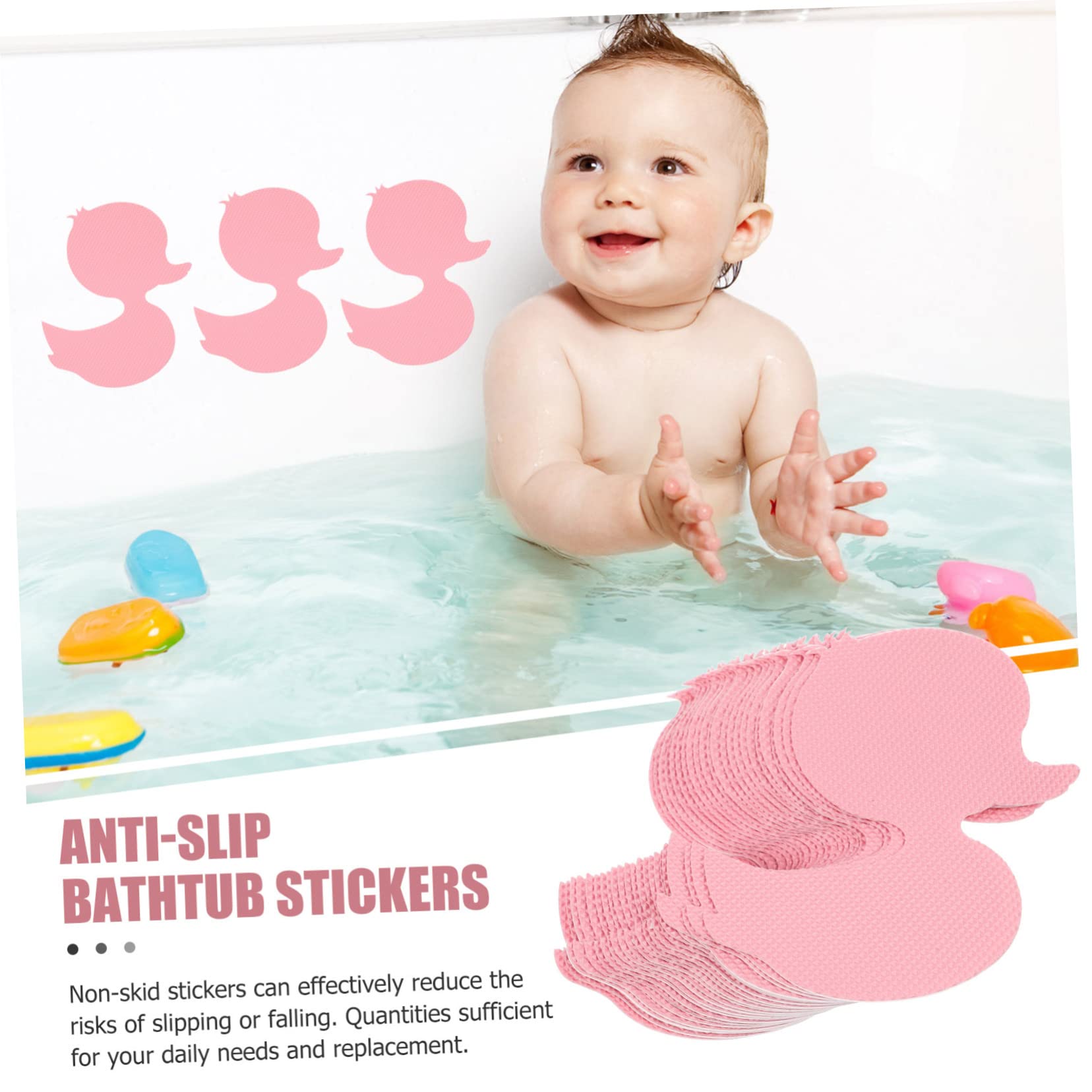 Alipis 120 Piezas En Forma De Pato Pegatinas Cintas Antideslizantes Ducha Antideslizante Pegatinas Peldaños De Ducha No Ducha Bañera Pegatinas Mañana Decorar Tómate Un Baño Bebé