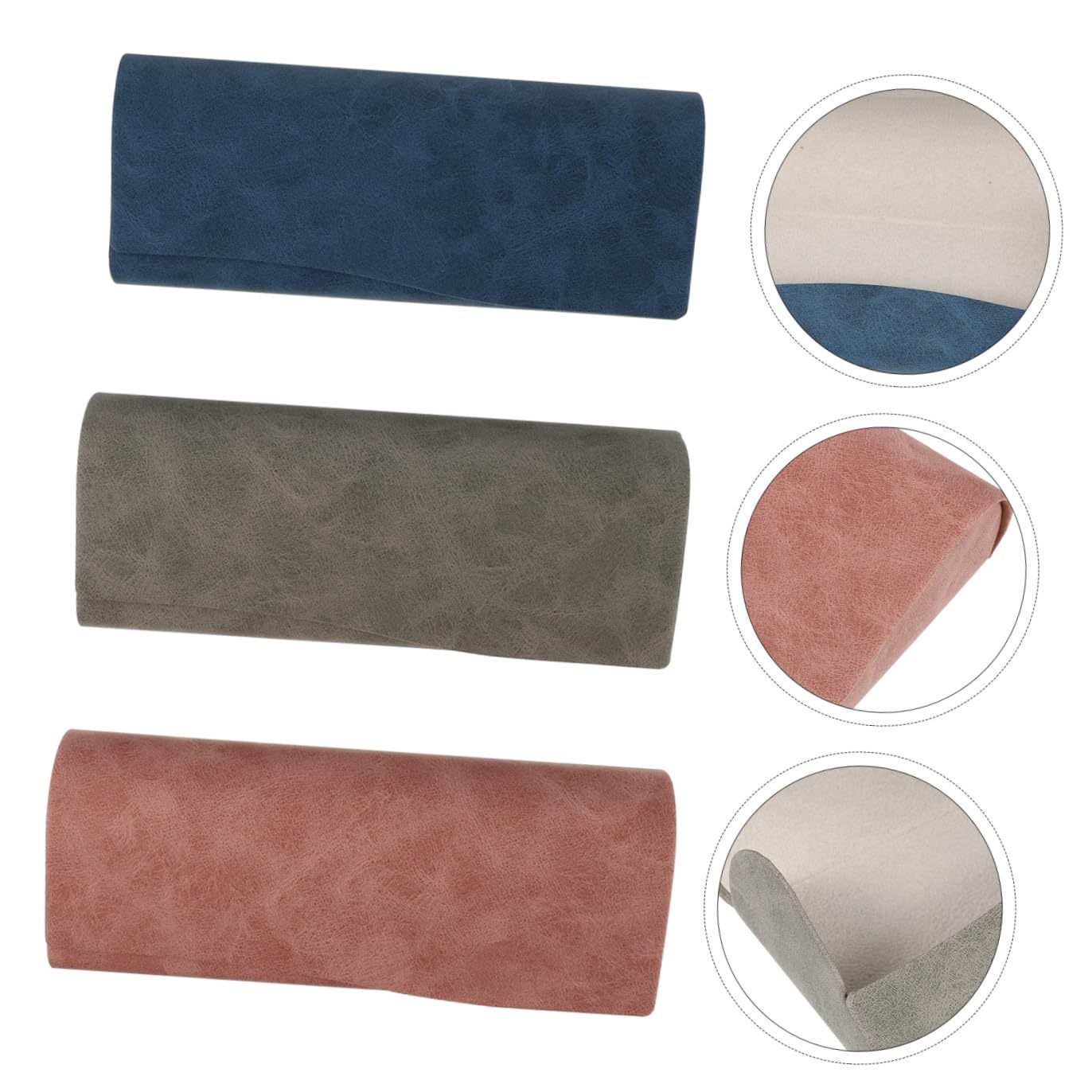 3 set di 3 pezzi, custodia per occhiali, organizer per gioielli, occhiali da vicino, custodia per occhiali da sole, custodia per occhiali da viaggio, custodia per occhiali, porta occhiali