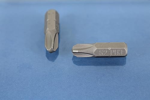 Miniatura 3 de TMAX 50 piezas PH3 Impact Ready Phillips 1 pulgada destornillador inserción brocas vástago hexagonal