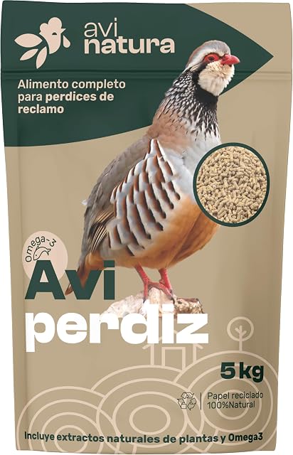 Foto 2 de 5 de AVINATURA Perdiz 5 KG. Pienso Completo para perdices de reclamo. (5 kg, Alta Energía)
