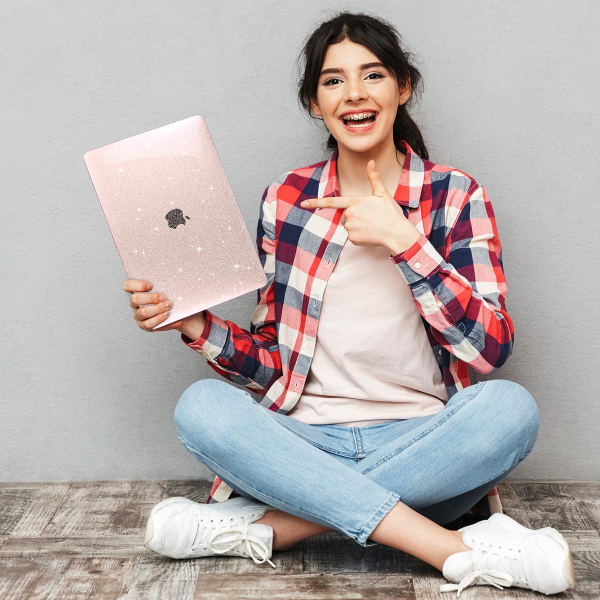 Teryeefi Funda para MacBook Air de 13 pulgadas 2021 2020 2019 2018 versión A2337 M1 A2179 A1932, funda rígida brillante compatible con MacBook Air de 13 pulgadas Retian Touch ID, flor de cerezo con