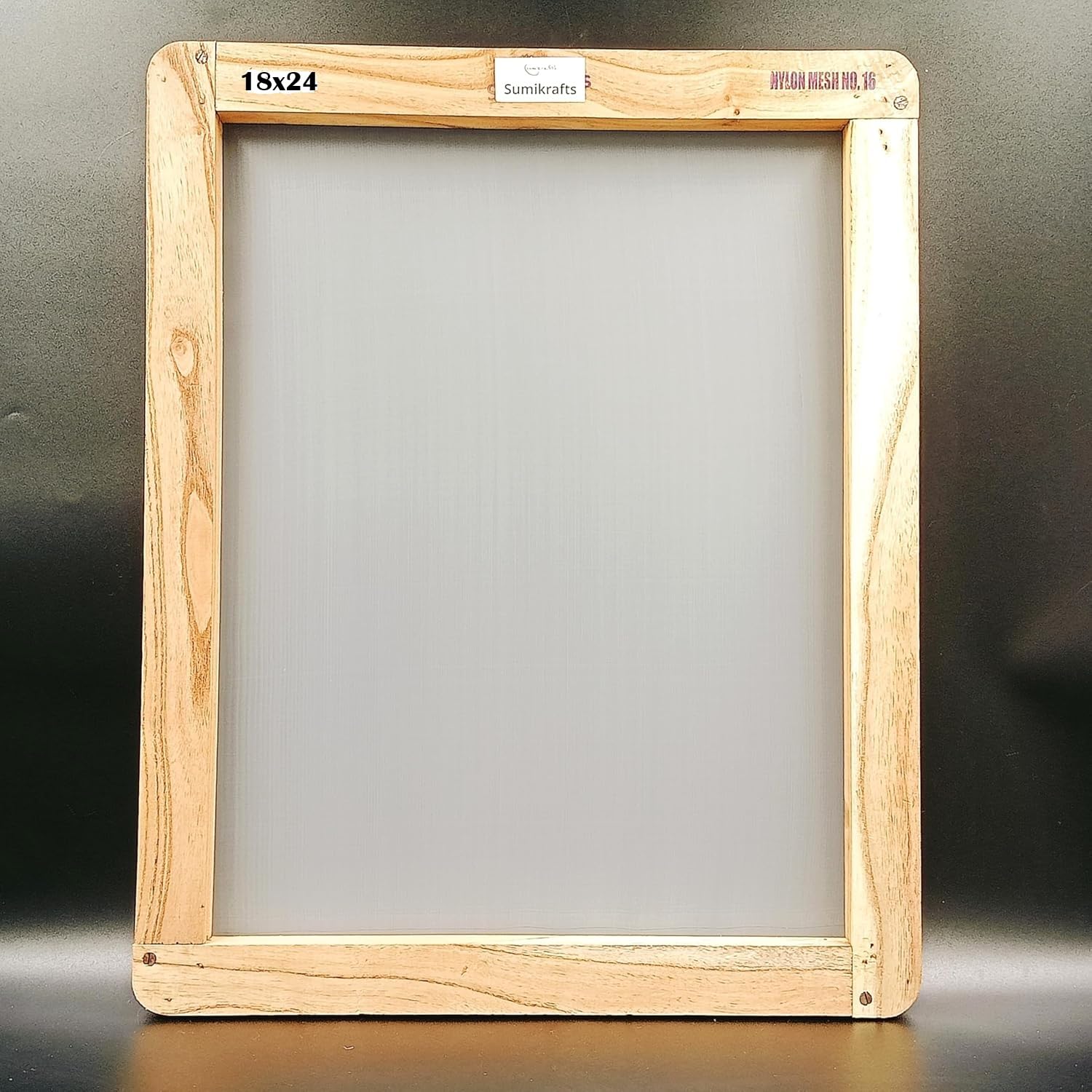 18x24 Inch Extra Large Screen Printing Wooden Frame with Pre-Stretched Nylon Mesh No. 16 – Ready-to-Use for Professional Large Designs-image-16