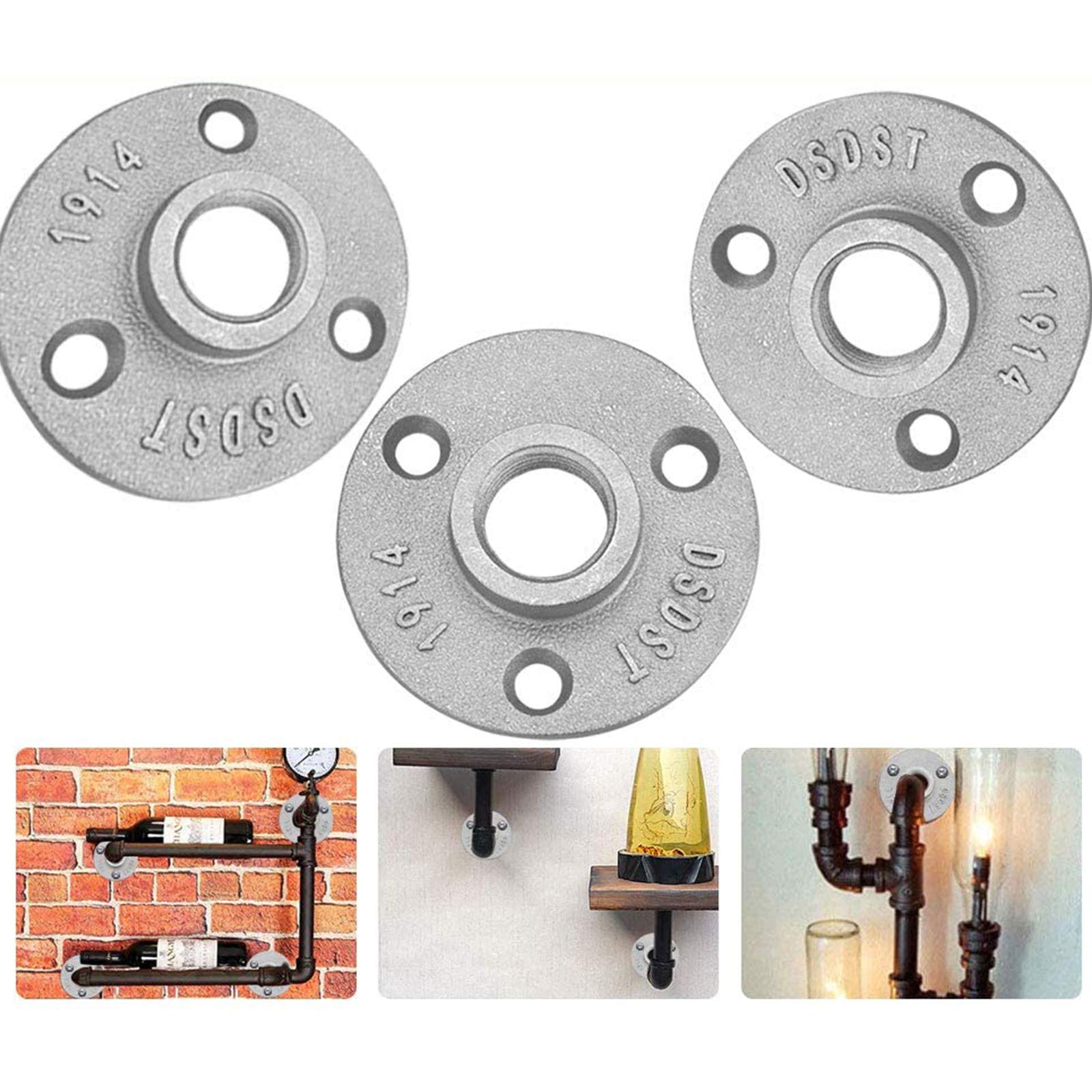 1/2" BSP Ferro Malleabile Nero Flangia Pavimento Tubo In Ferro - Foto 10