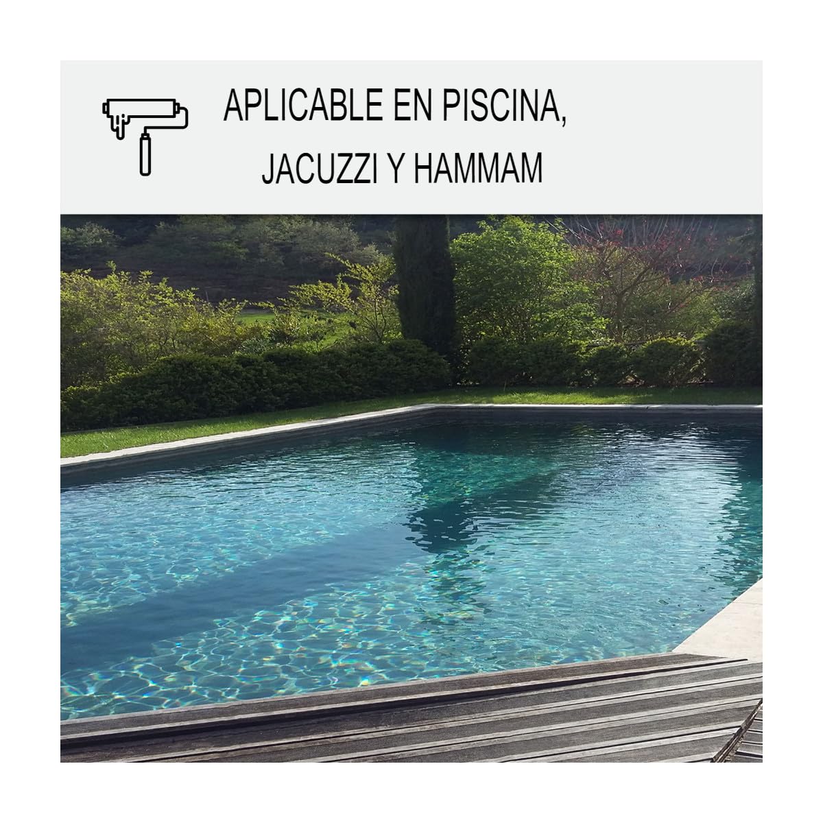 Resina Impermeabilización Piscina Embaldosada 10 m², soporte poroso Transparente | Impermeabiliza Azulejos y Hormigón, Imprimación de Adherencia, Repara, Resiste al Cloro y la Sal - Arcane Industries