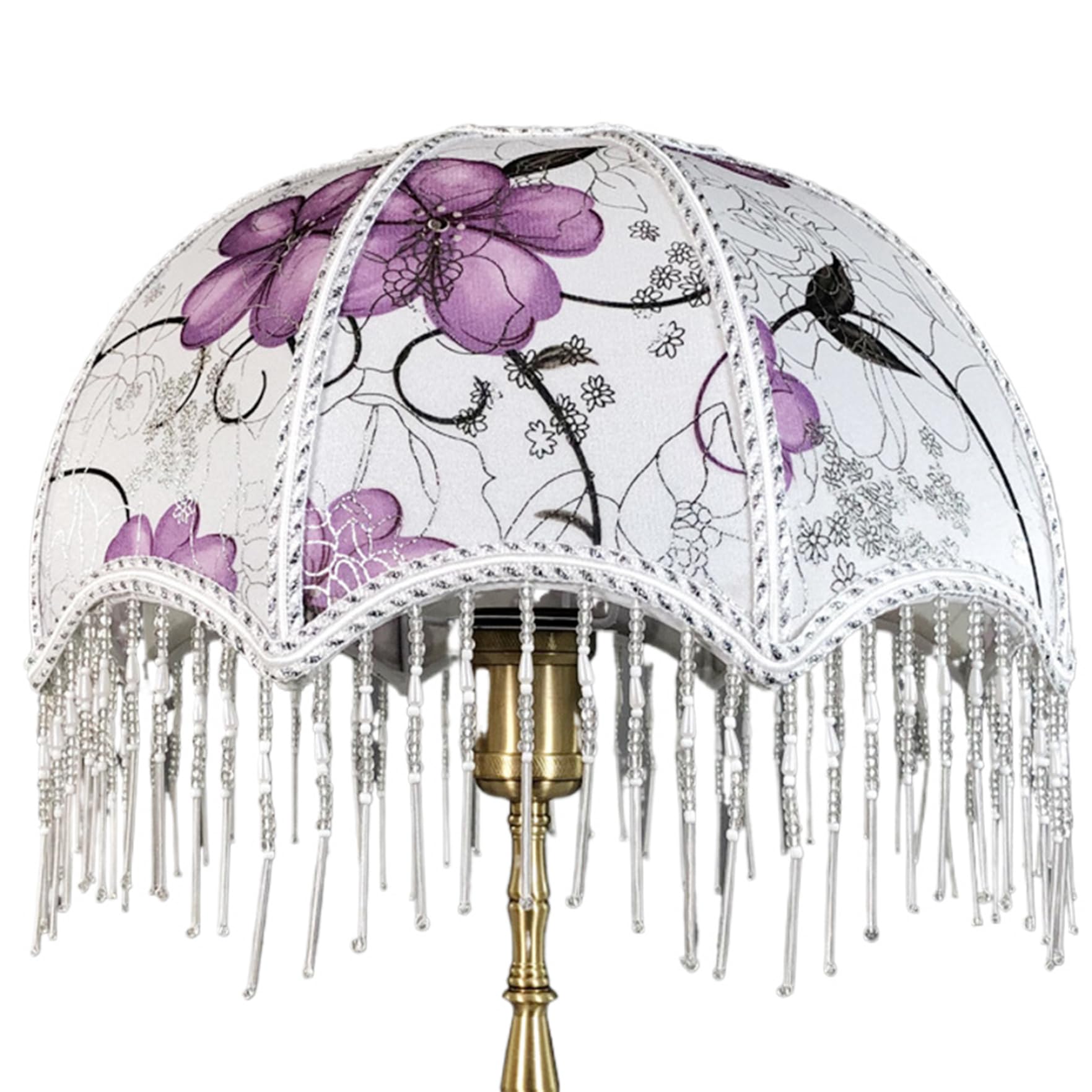 Pastoralist Style 2 European Vintage Lamp Shade With Tassels Victorian Fringe Lamp Shade Decorative Dome Pendant Light Shade For E27 Table Lamps, Floor Lamps