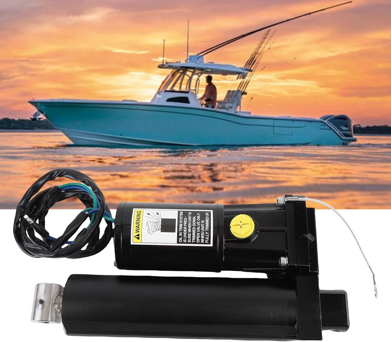 Durable Power Trim Tilt Assembly 855654T09 Metal Unit for Mariner Outboard 60horsepower for Outboard 50horsepower, Marine Engine