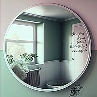 Vista 5 de 2 calcomanías de vinilo de autoafirmaciones de espejo, You Are Kind Enough, calcomanía de espejo de baño, calcomanía de afirmación, calcomanía