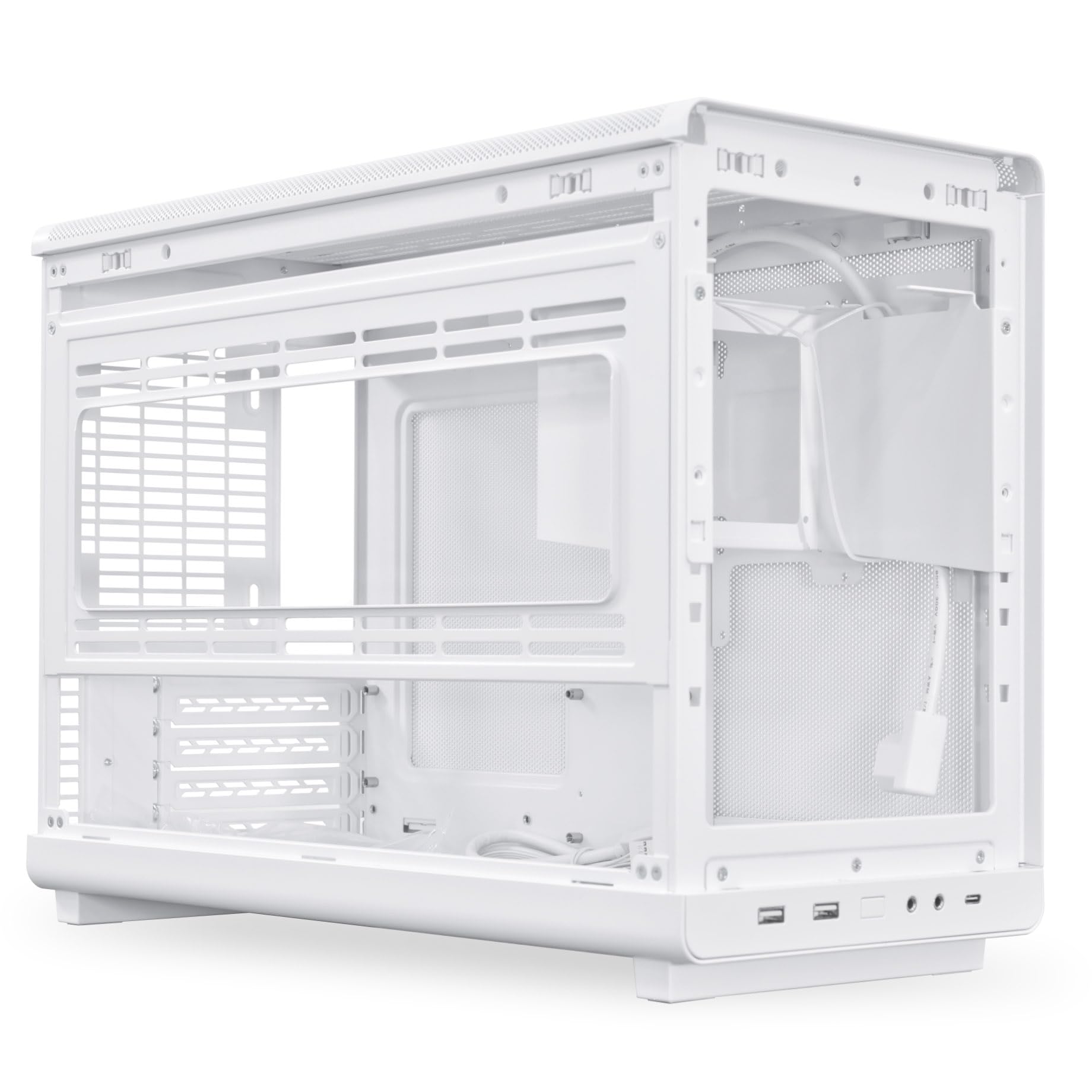 Amazon | LIANLI コンパクトPCケース A3-mATX-WDG White 木製フロント