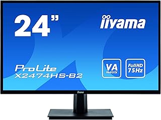 Ecran iiyama 24" ProLite X2474HS-B2, VA LED, FHD, 80M:1, 4ms, VGA/HDMI/DP, Flicker free blue light, speakers