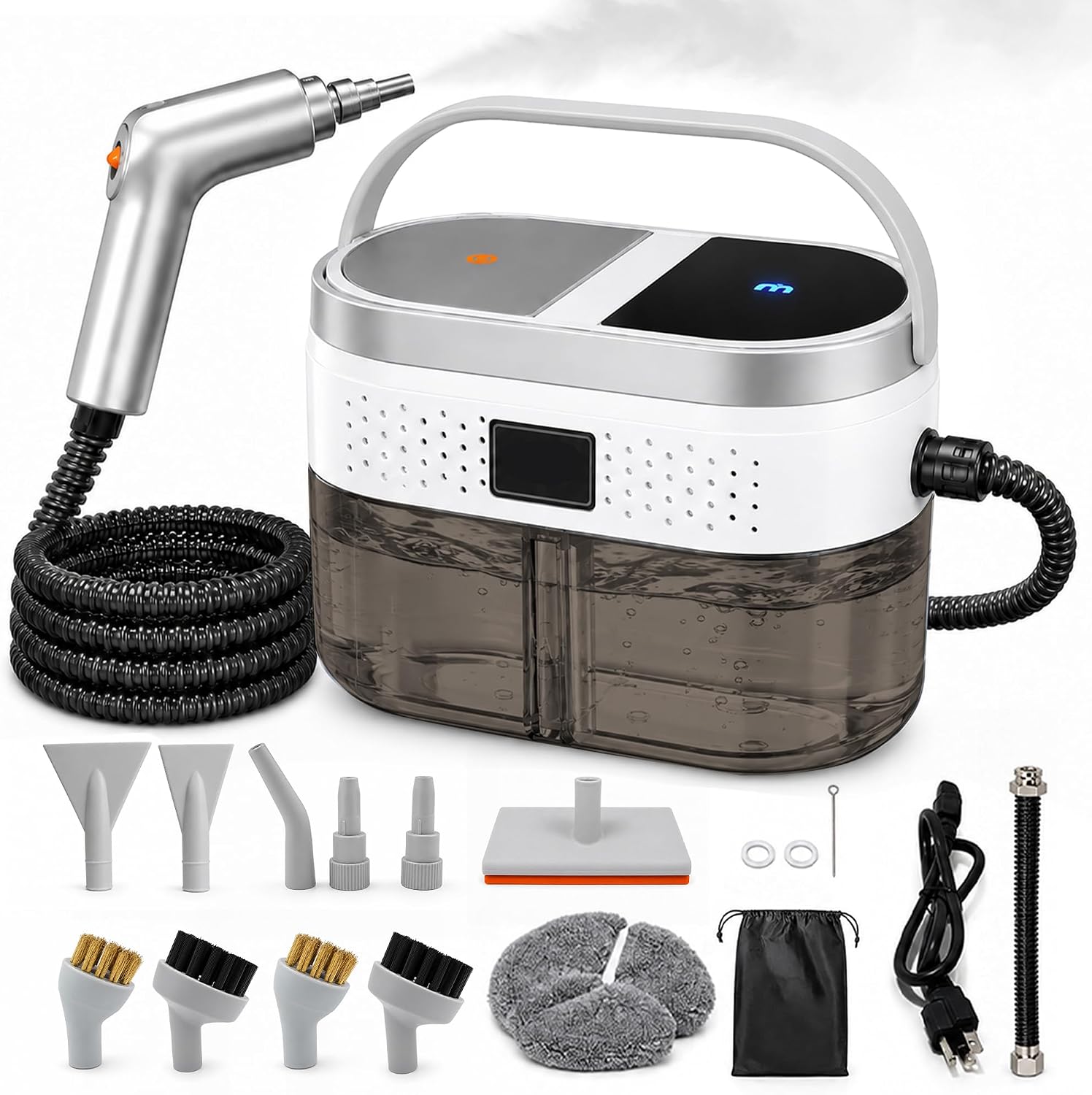 Steam Cleaner, 3-Level Adjustable Steamer for Cleaning for Home & Car