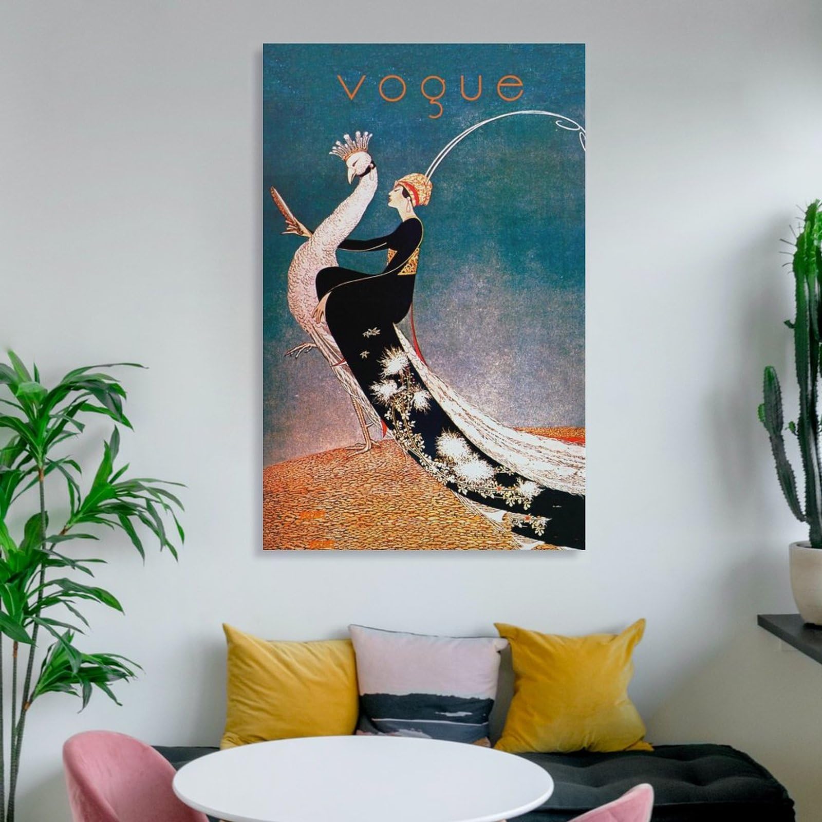 Amazon.co.jp: VOGUEロンドンヴィンテージマガジン絵画ファッション