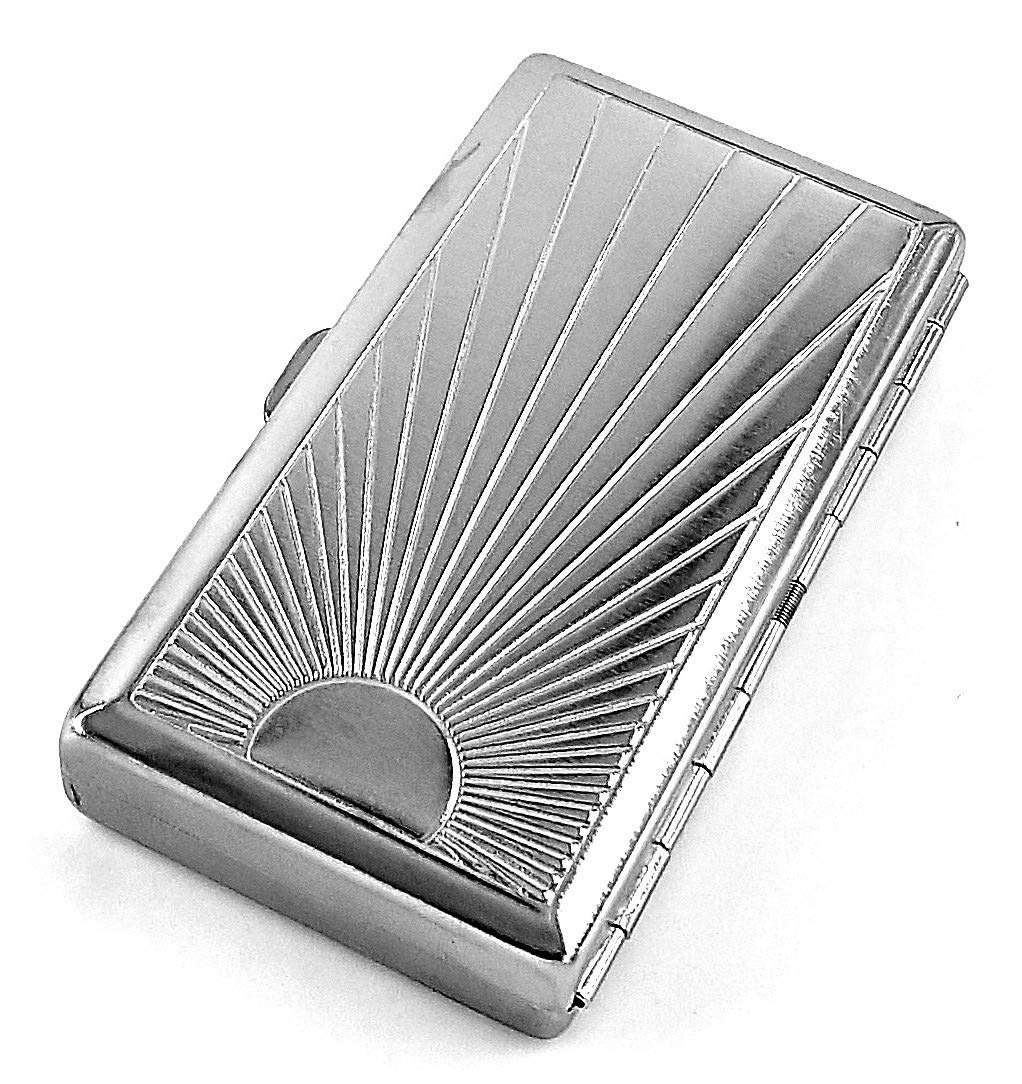 Amazon.com: Cigarette Case Victorian Style Metal Holder for Regular, King  and 100's Size Pocket Protective Security Wallet (Ray-S100, Silver) :  Health & Household