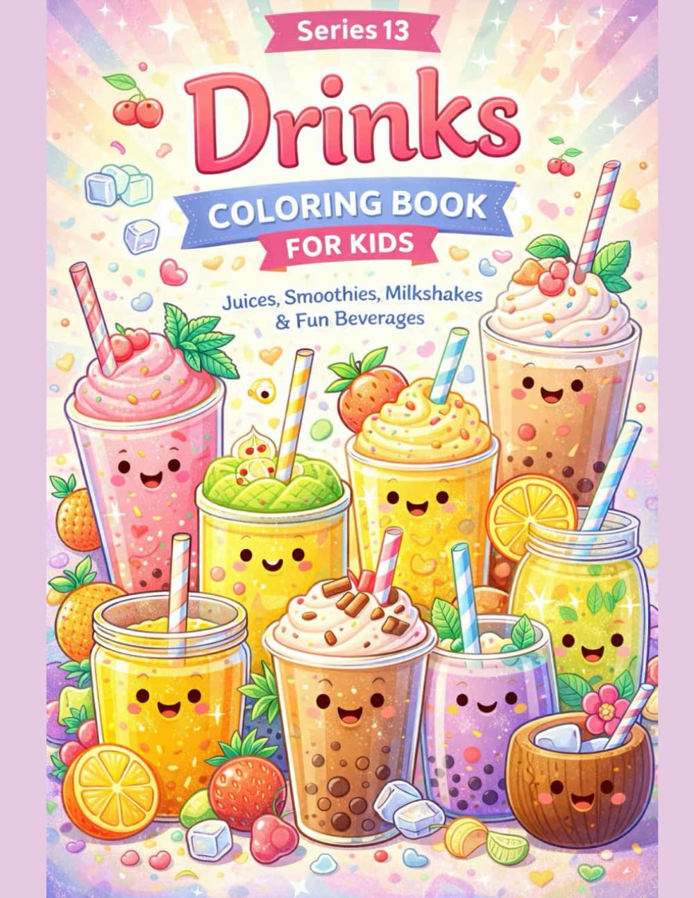 DRINKS COLORING BOOK FOR KIDS (Kids Coloring Adventure Series)