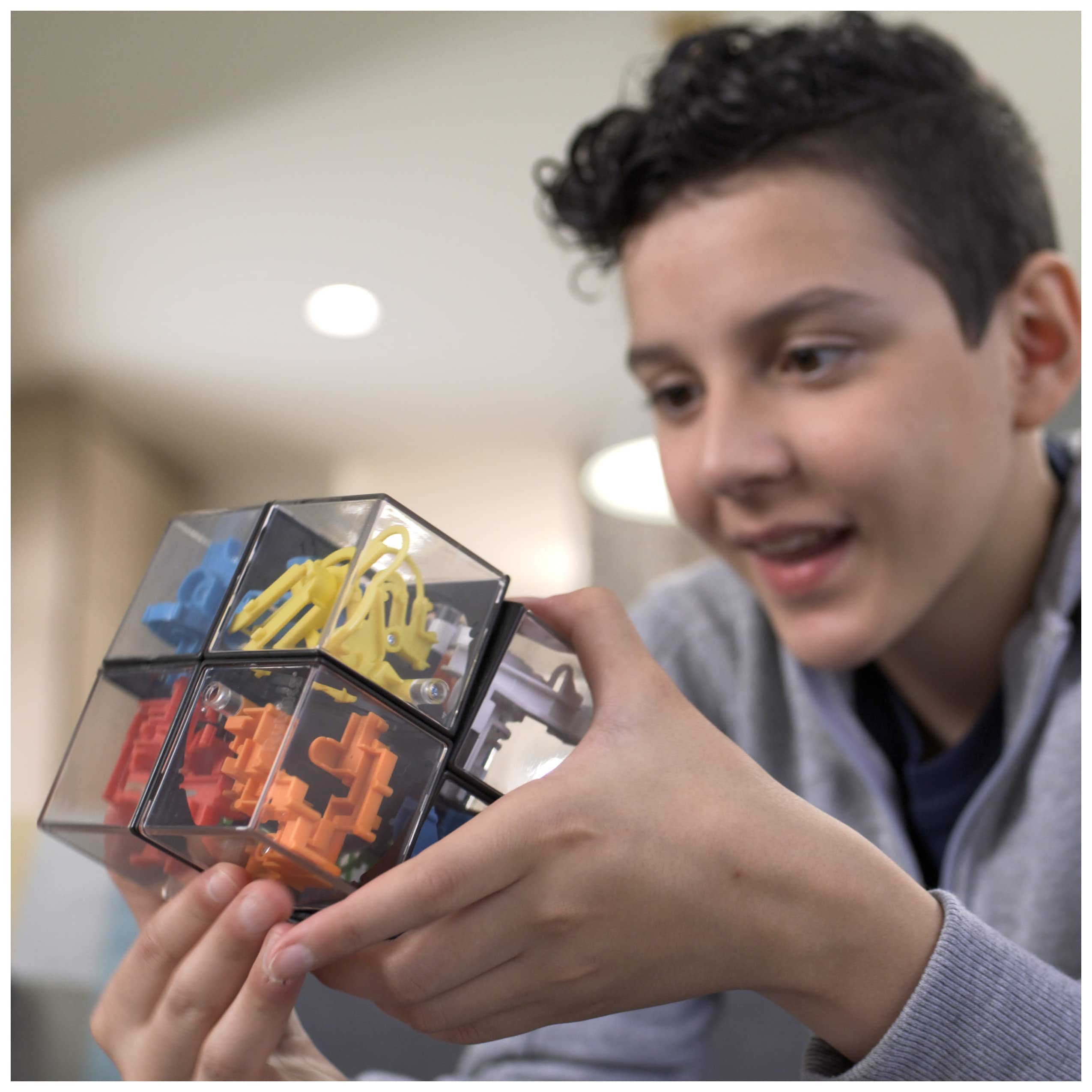 Spin Master Games - Rubik’s Perplexus Hybrid - Kugellabyrinth im 2x2 Zauberwürfel