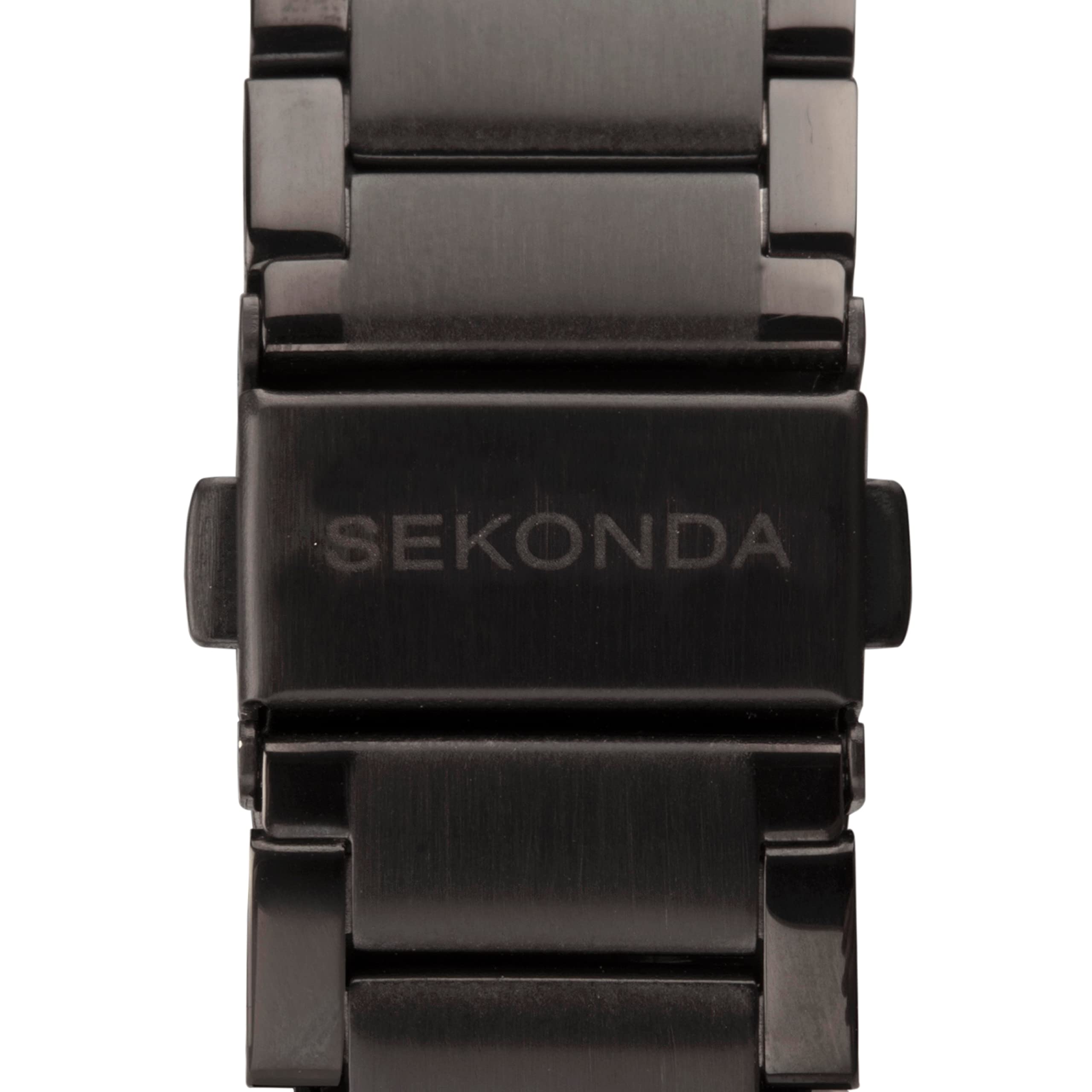 Sekonda Wilson męski zegarek kwarcowy 39 mm z wyświetlaczem analogowym i bransoletką ze stali nierdzewnej
