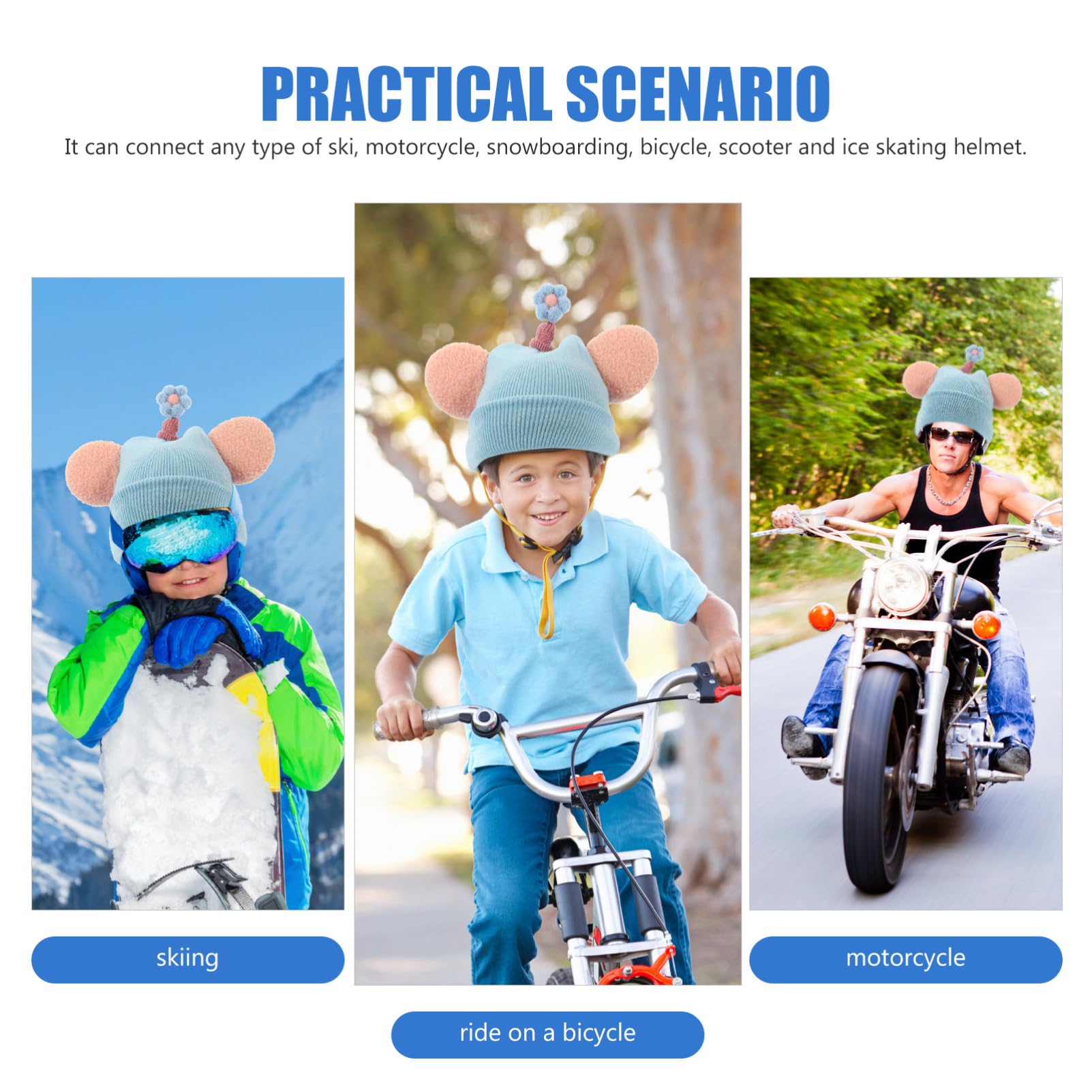 BESTonZON Copertura per Casco con Design Protezione e Decorazione per Sport Invernali Accessorio
