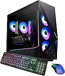 iBUYPOWER Slate Gaming PC Desktop Intel Core Ultra 7 265F CPU, NVIDIA GeForce RTX 5060 8GB GPU, 32GB DDR5 RGB 5200MHz RAM, 1TB NVMe SSD, Windows 11 Home, Computer w/Keyboard and Mouse - SBI7N5603
