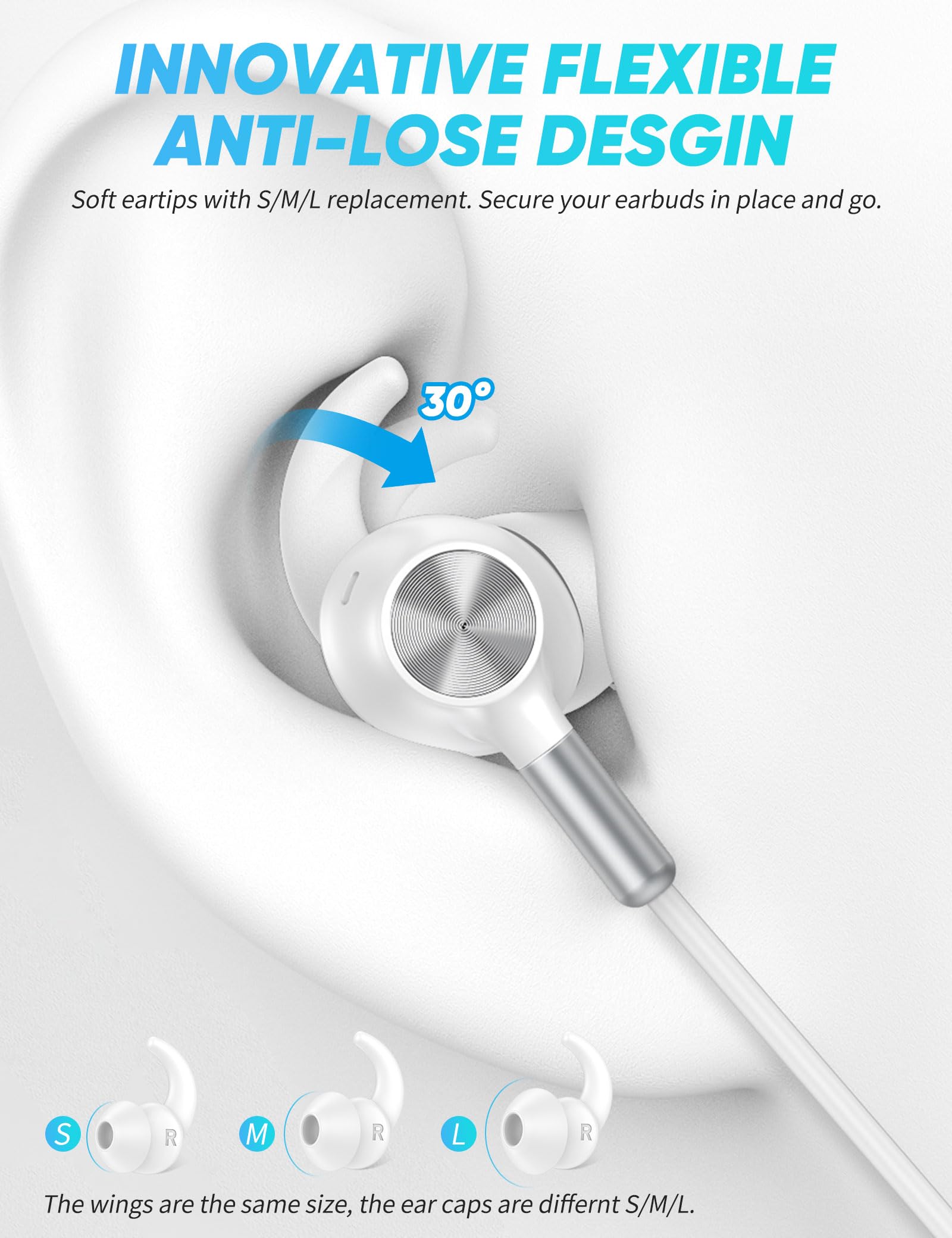 TOPAUX Auricolari in-ear con cavo da 3,5 mm con cancellazione del rumore, con microfono, per Steam Deck Chromebook, PC, computer, jack da 3,5 mm, cuffie da gioco con cavo, per Moto G 5G Stylus Play