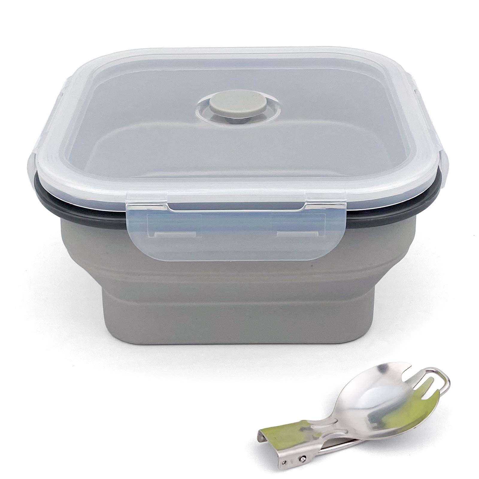 Ciotola Pieghevole In Silicone 1200ml Con Coperchio - Ideale Per Campeggio, Viaggi E Outdoor - Foto 3