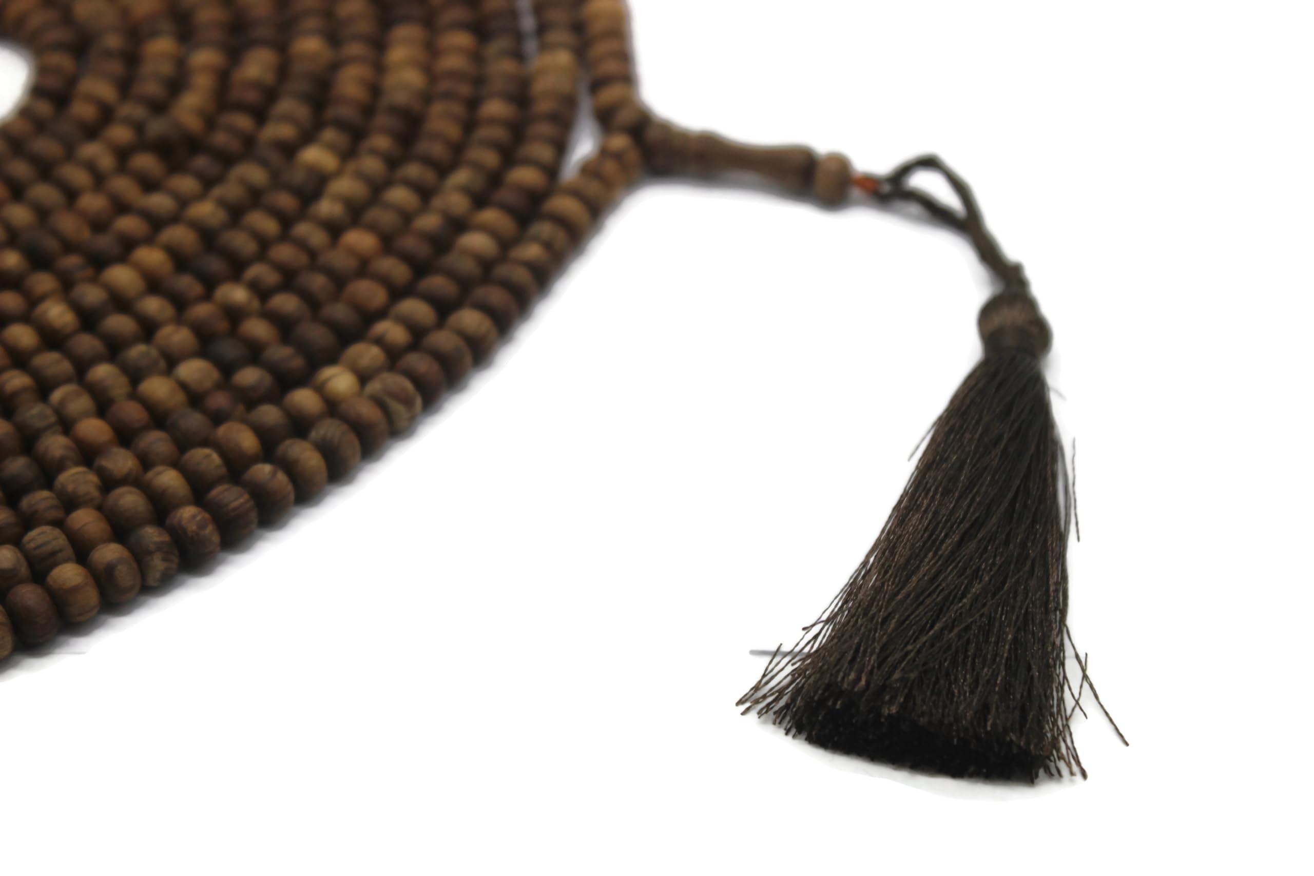 Ręcznie robione drewno jałowca 1000 koralików Tasbeeh z frędzlami Misbaha islamski prezent Tasbih koraliki modlitewne Tesbih 5 x 7 mm mały rozmiar różaniec dhikr