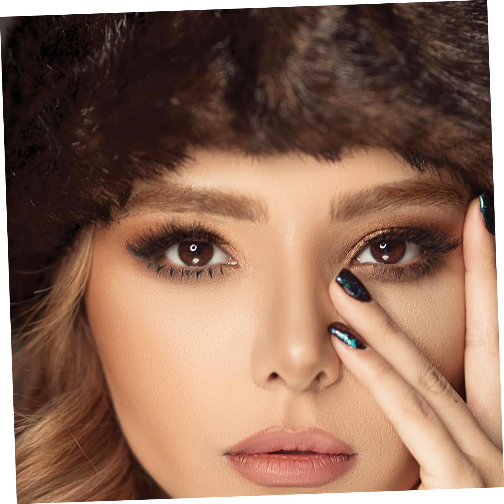 Didiseaon Under Eye Lash Stamp Bottom Lash Stamp Tool False Eyelashes 5 Pairs Makeup Assistant