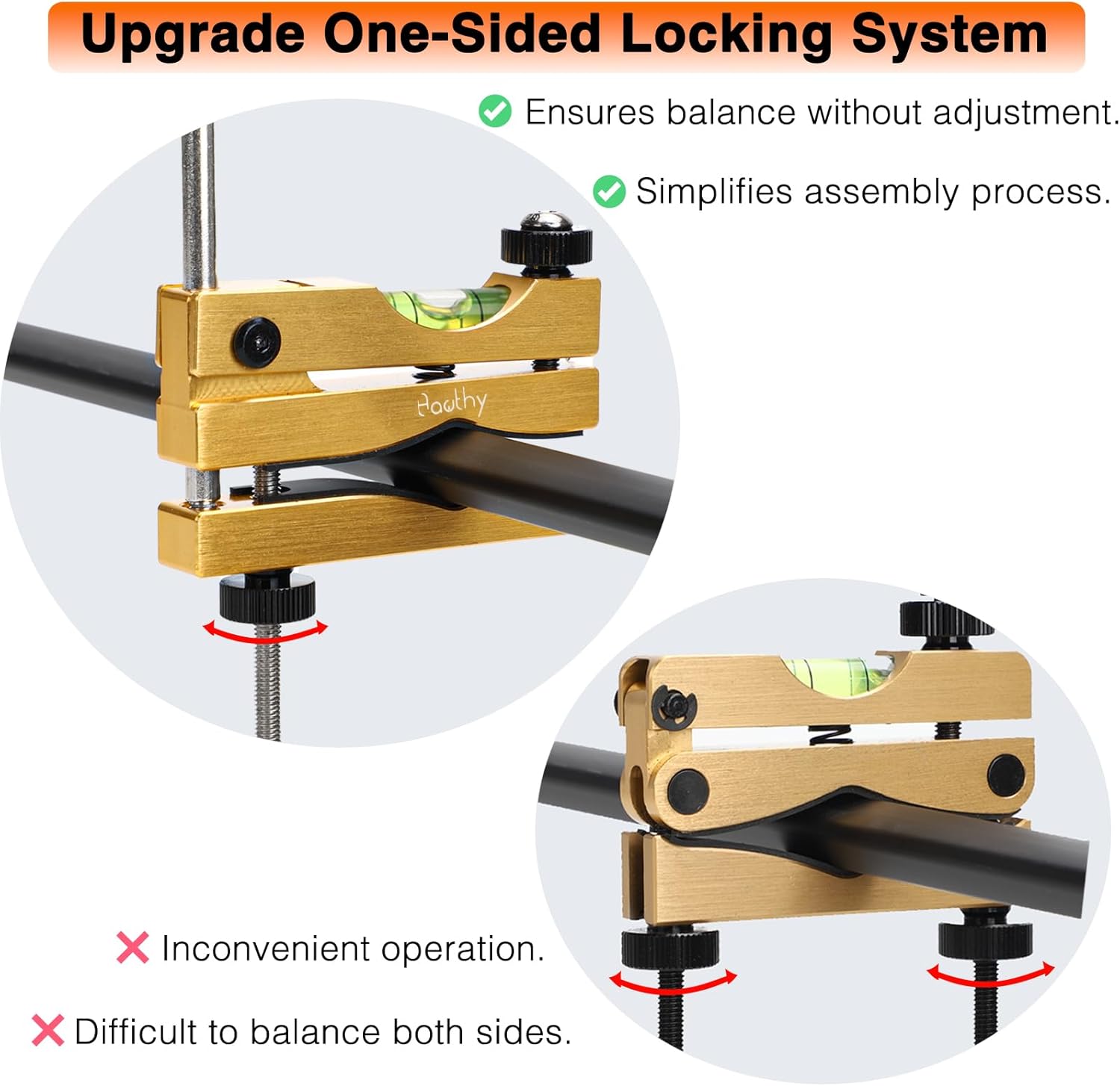 Hawthy Scope Leveling kit Scope mounting Tool with Single-Side Quick-Lock