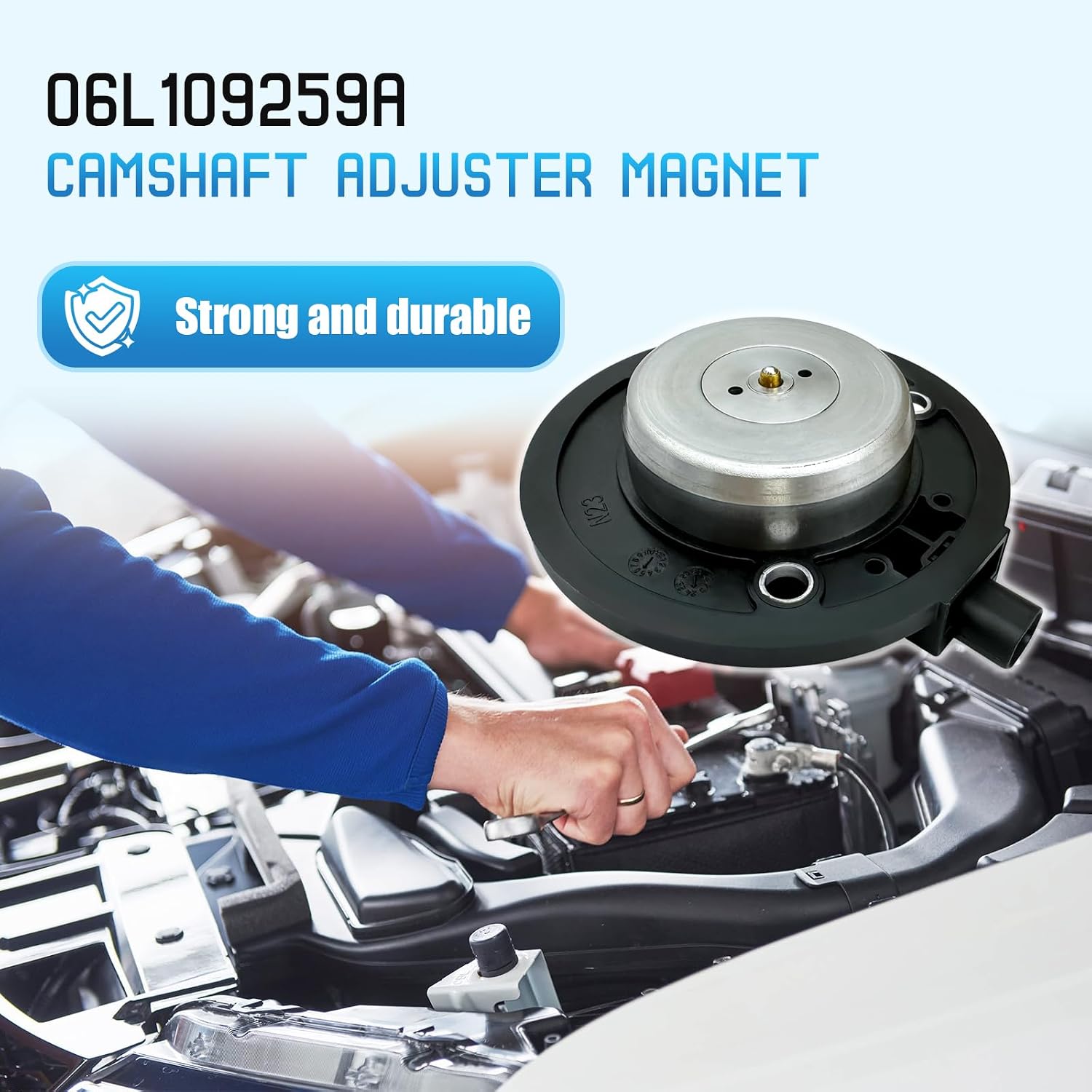 06L109259A Camshaft Adjuster Compatible with Volkswagen Audi 2.0L L4 Engine A3/A4/A5/Q3/Q5/S3/TT & VW