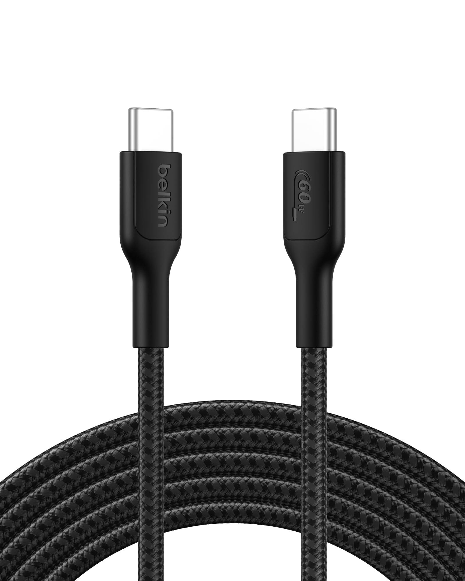 Belkin Apple Certified USB-C to USB-C Braided Nylon Cable 1M | Fast Charging Cable | Type C Charger Cable for iPhone 17, 16, Galaxy S25, Pixel 9, MacBook, iPad Pro | 2 Years Warranty | Black — Amazon image 2