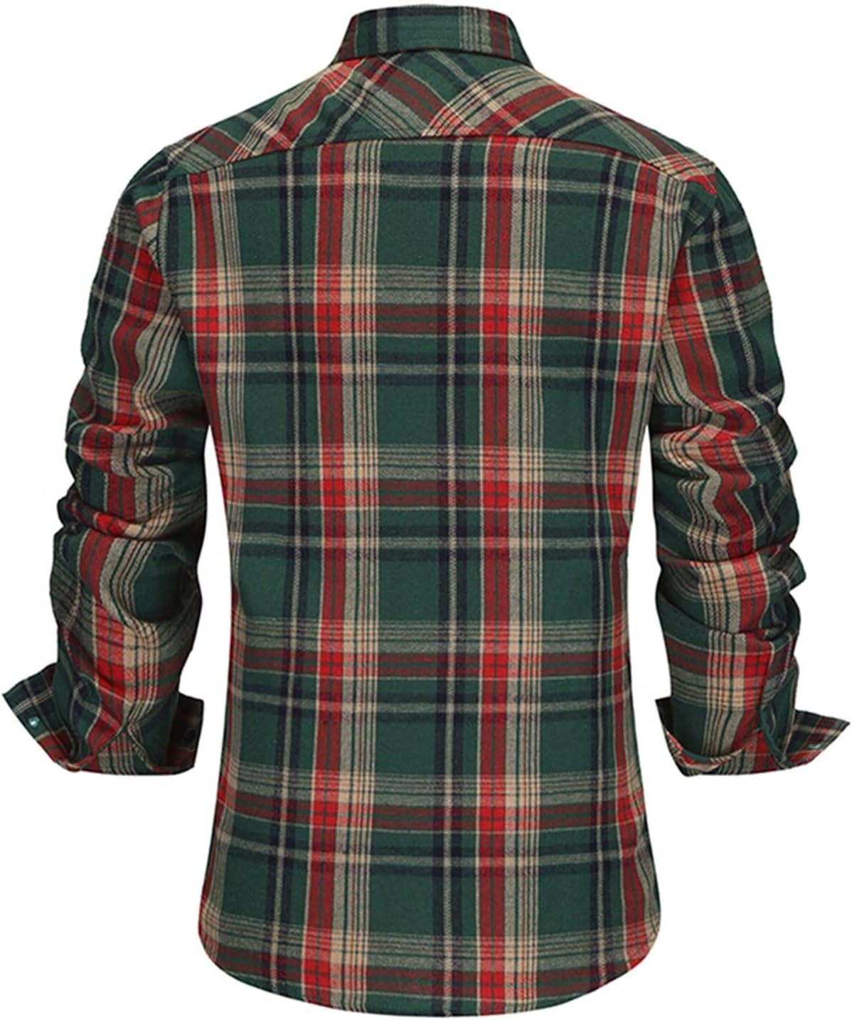 Long Sleeve Shirts for Men Casual Button Down Flannel Plaid Shirts - Image 2