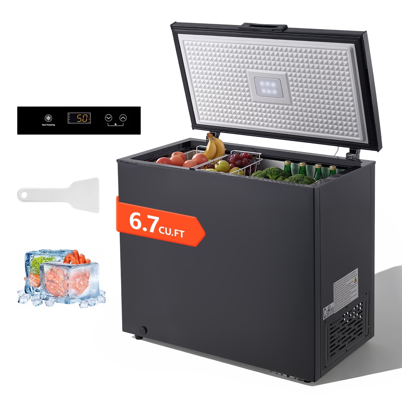 VEVOR 6.7 Cu.ft Chest Freezer