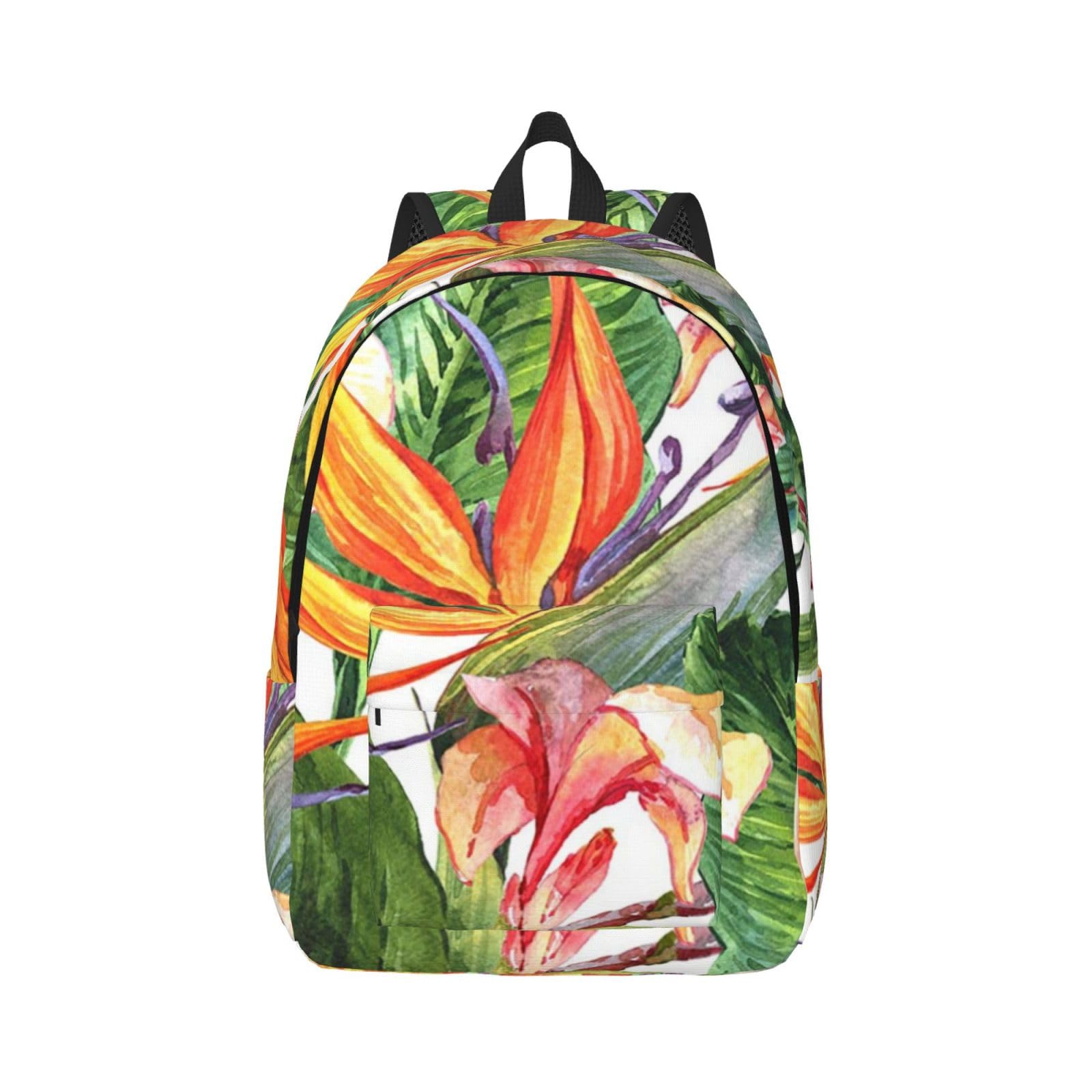 Sac à dos ordinateur portable S oiseau fleuri contre le mal de dos - 8