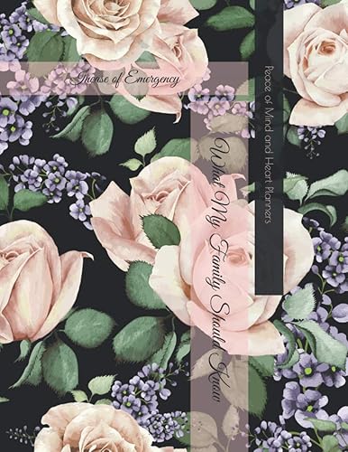 *Incase of Emergency*: What My Family Should Know *Estate Planning, Funeral Details, DNR, Legacy, Farewells, Will Planning Workbook* 8.5x11