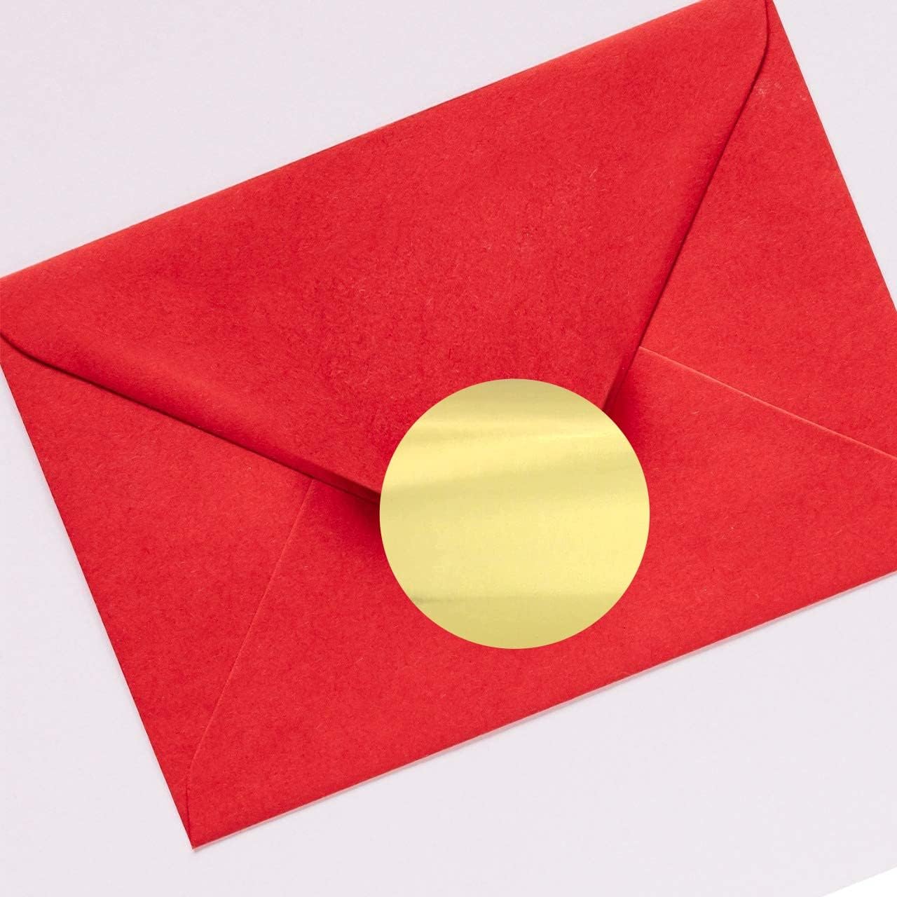 Hybsk 2 inch Matte Gold Labels Round Color Coding Dots Embossing Stickers Adhesive Label 300 Per Roll (Gold)