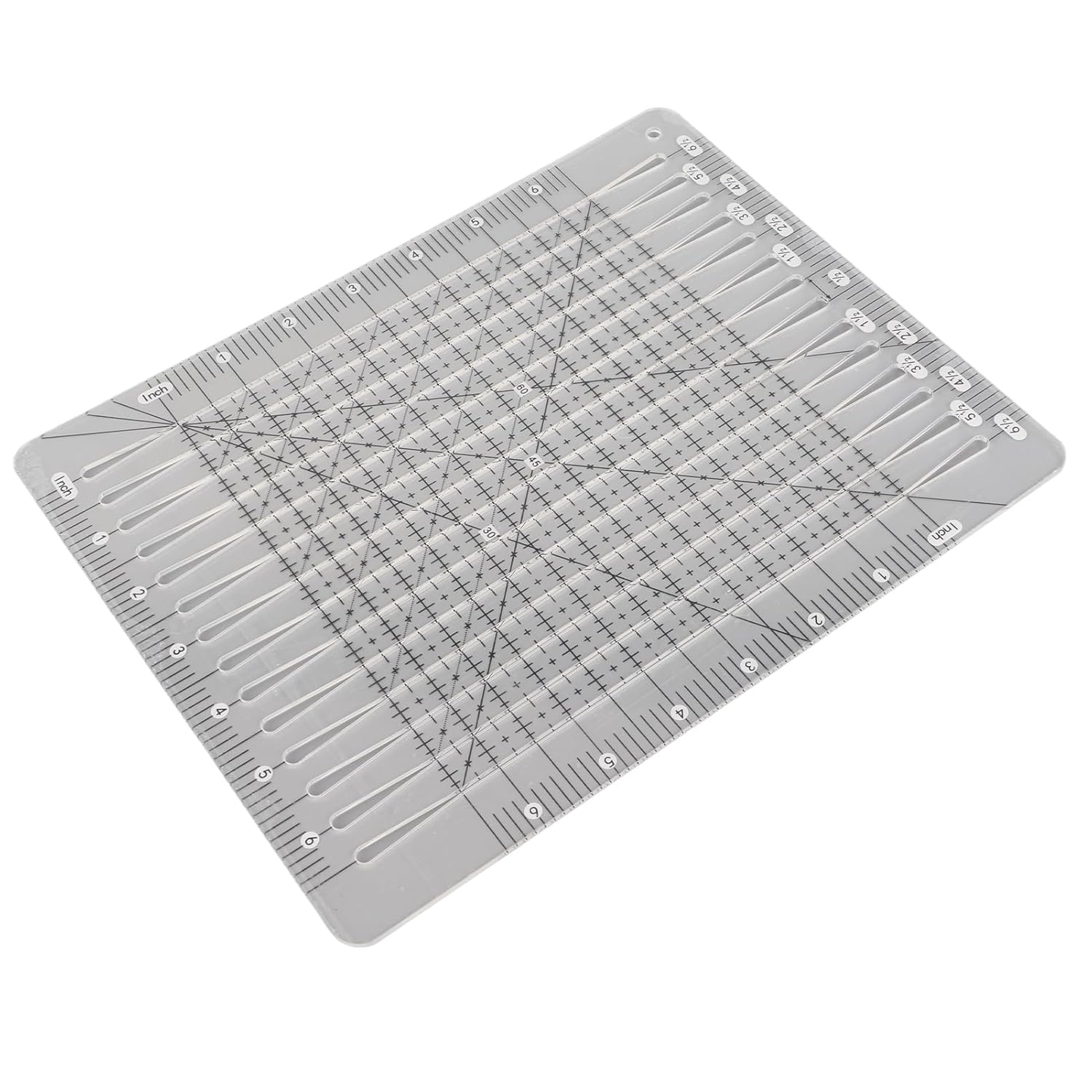 Quilting Ruler 5 in 1 Quilt Cutting Ruler, Acrylic Transparent Squared Quilter Ruler and Templates Sewing Ruler for Cutting Quilting Sewing Crafts