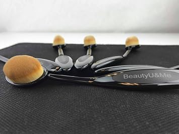 BeautyU&Me Oval Toothbrush Shaped Cosmetic Powder Cream Foundation Makeup Brush 1pc