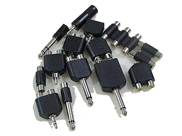 All Types of Audio & Video Lab Converter Pin Set Using for Mobile,PC,Laptop and Other Accessories by Bellveen - Set of 14