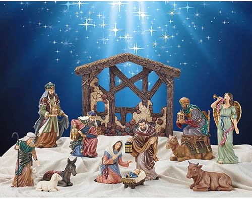 Kirkland Signature - Juego de 13 piezas pintadas a mano para Navidad