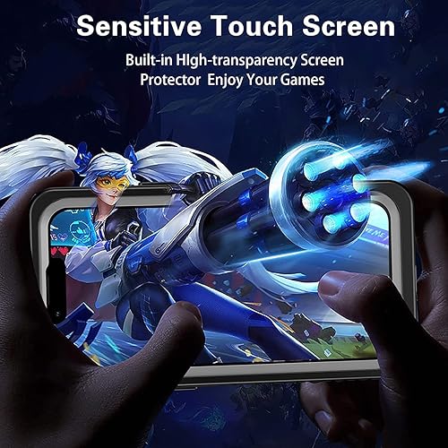 Miniatura 6 de Funda impermeable para iPhone 13 Mini, protector de pantalla integrado 16 pies militares a prueba de caídas IP68 bajo el agua a prueba de caídas de