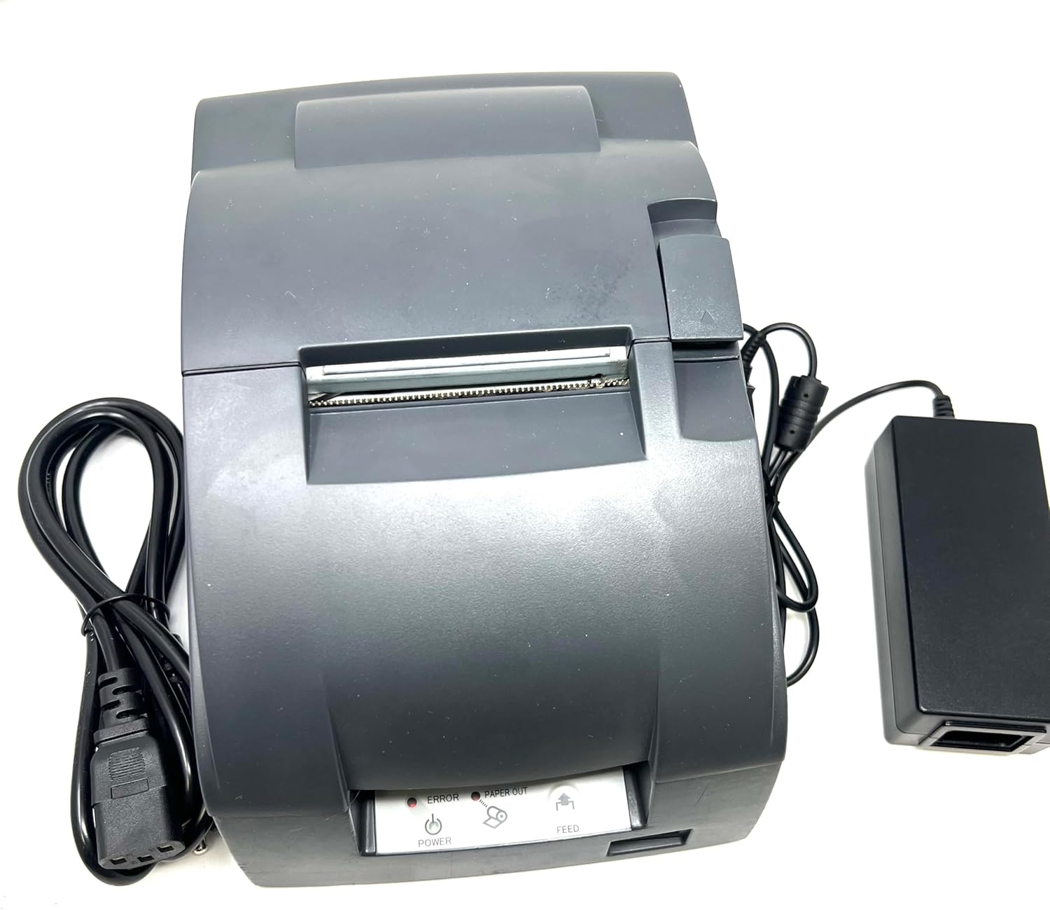 Epson TM-U220B, Impact, Two-color printing, 6 lps, Ethernet, Auto-cutter, Auto-Status, PS-180 Power supply, Dark Gray (Renewed)