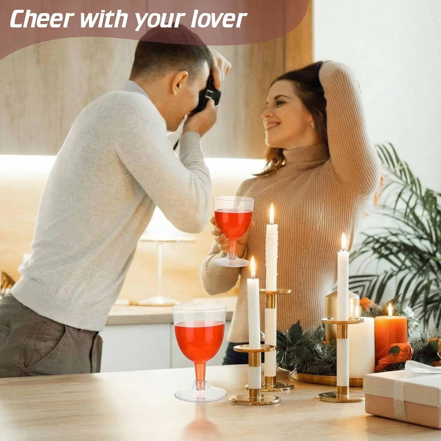 Mimorou 50 Pcs Clear Plastic Wine Glasses for Wedding 5.4 oz Small Disposable Goblets with Stem, Unbreakable Plastic Drinking Glasses Drinkware Cup for Wedding Birthday Mother's Day Party Supplies