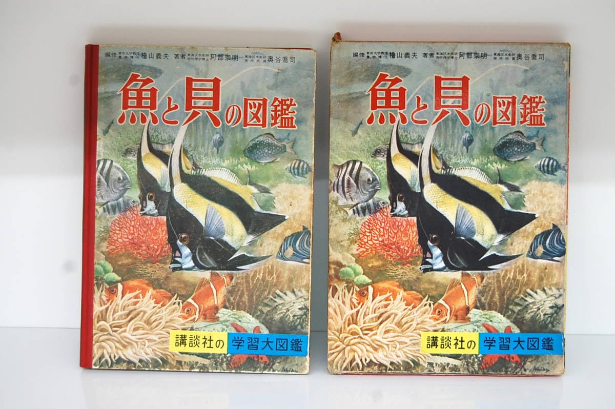 Amazon.co.jp: 講談社の学習大図鑑 魚と貝の図鑑 昭和41年 レトロ 札幌