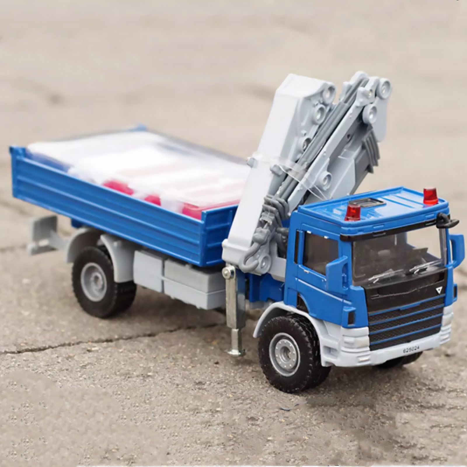 1/50 Lega Gru Camion Costruzione Modello Veicolo con Acqua Horse Fence Die-Cast Crane Souvenir per la Decorazione Domestica