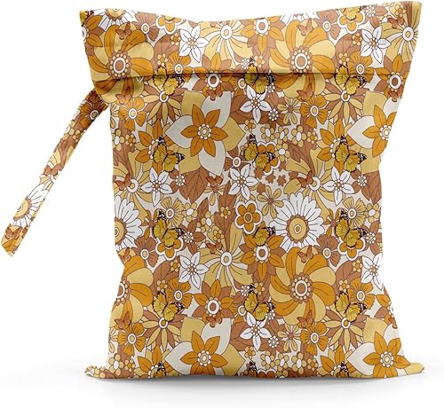 Bolsa húmeda impermeable reutilizable para playa, viajes, piscina, bolsa de gimnasio para trajes de baño, ropa húmeda, pañales de tela, bolsas