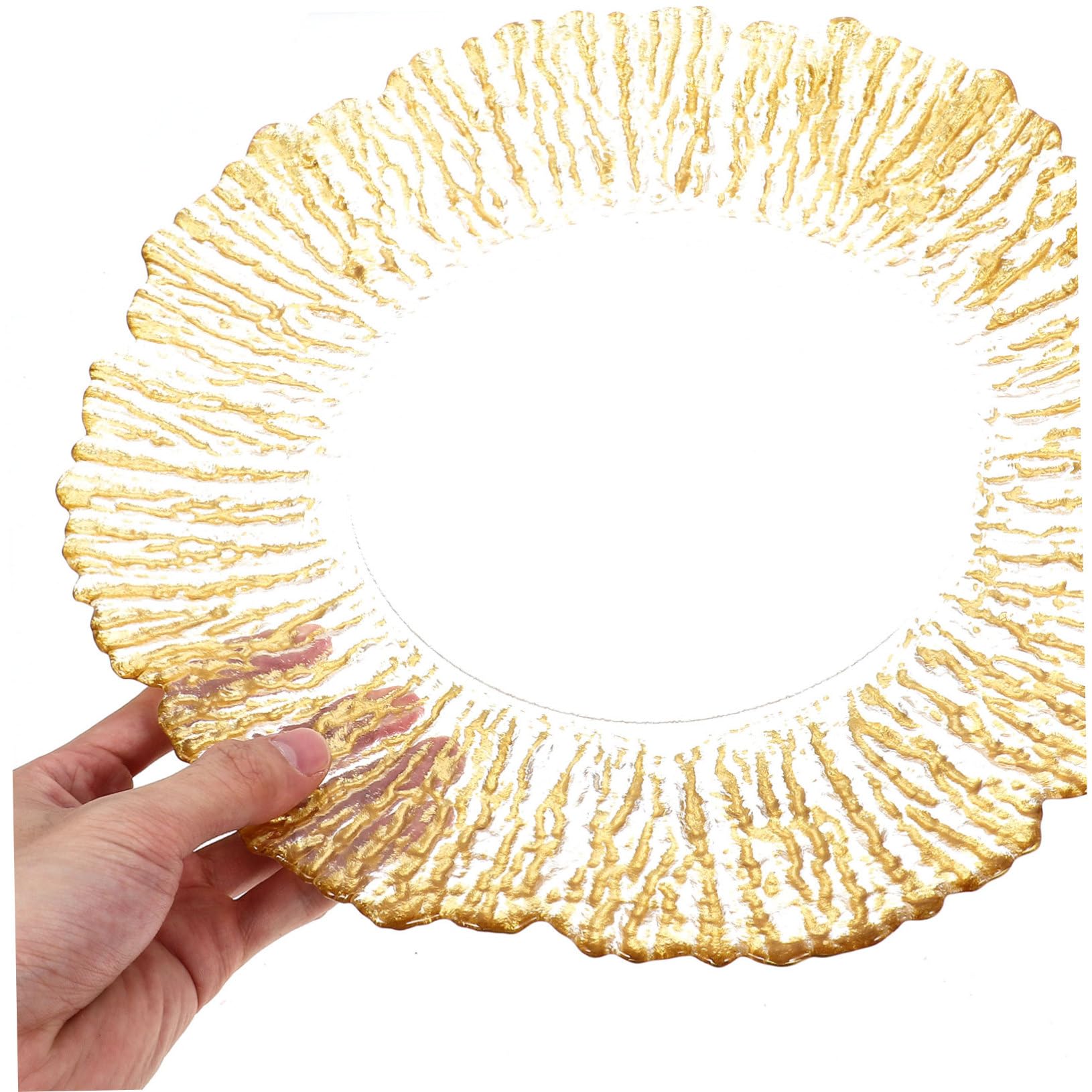 Cabilock Luxuriöses Obsttablett Aus Glas Schüssel Dekorativer Snackhalter Für Süßigkeiten Obst Und Gemüse 32 Cm Groß