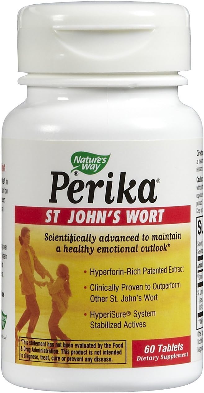 Perika (St. John's Wort) Nature's Way 60 Tabs (Packaging May vary)