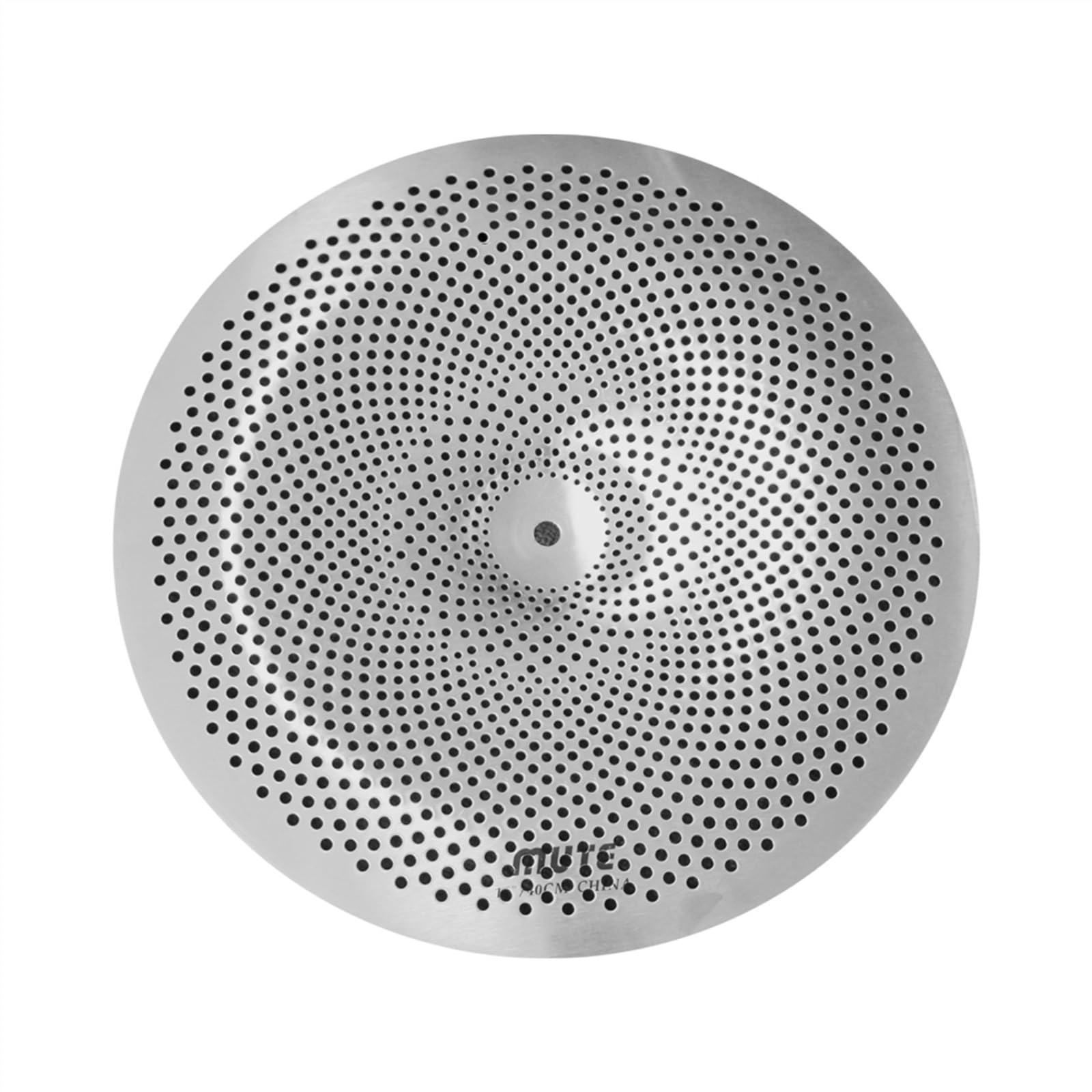 Jeu De Cymbales Argentées À Faible Volume 16 Pouces Crash Cymbal + 16 Pouces China Cymbal for Drum Set Accessoires pour Instruments à Percussion