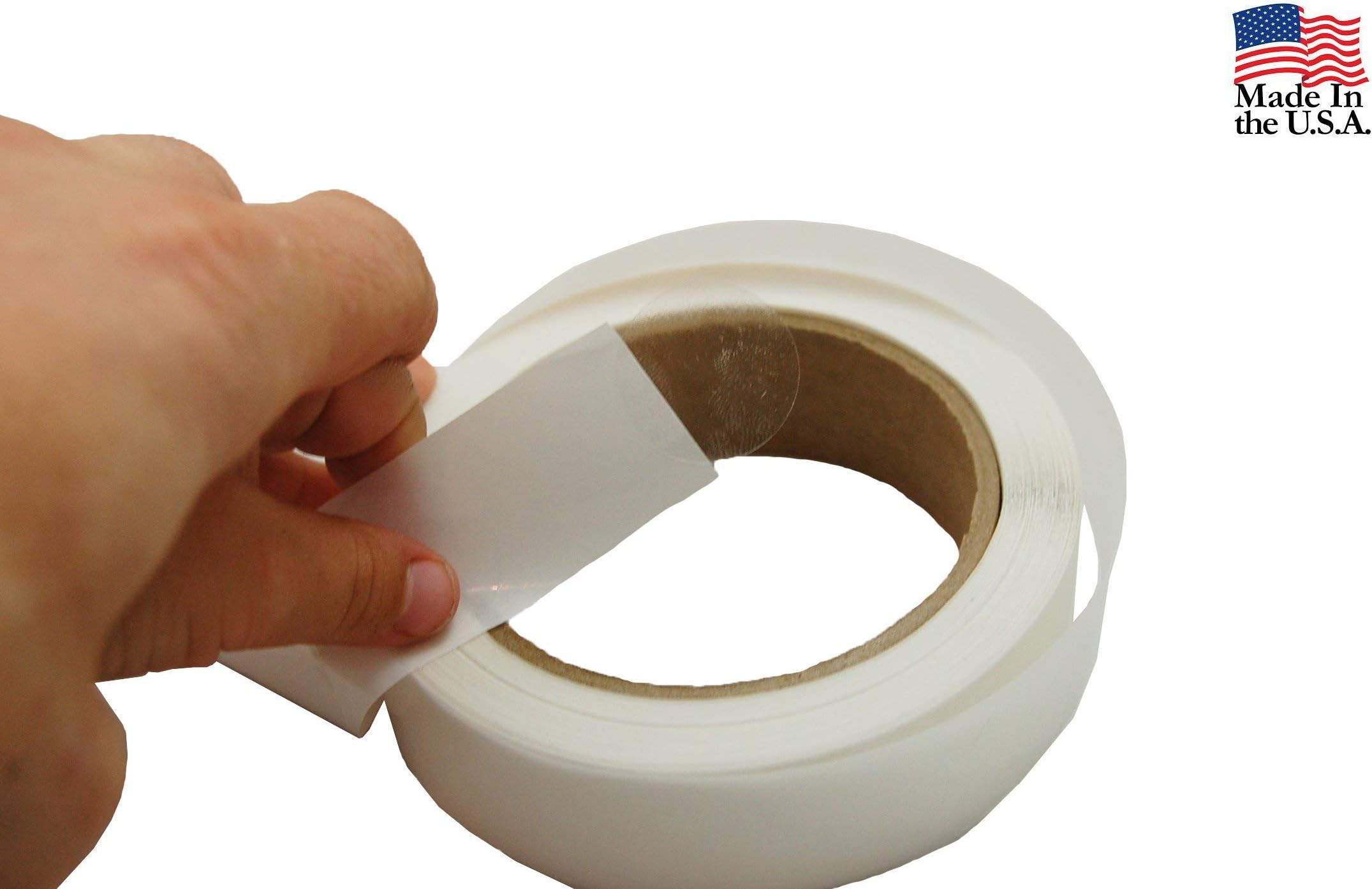 Preferred Postage Supplies PPS1000-1-PSC Super Gloss Round Clear Retail Package Seals Round/Circle Wafer Stickers, 1000 Per Roll