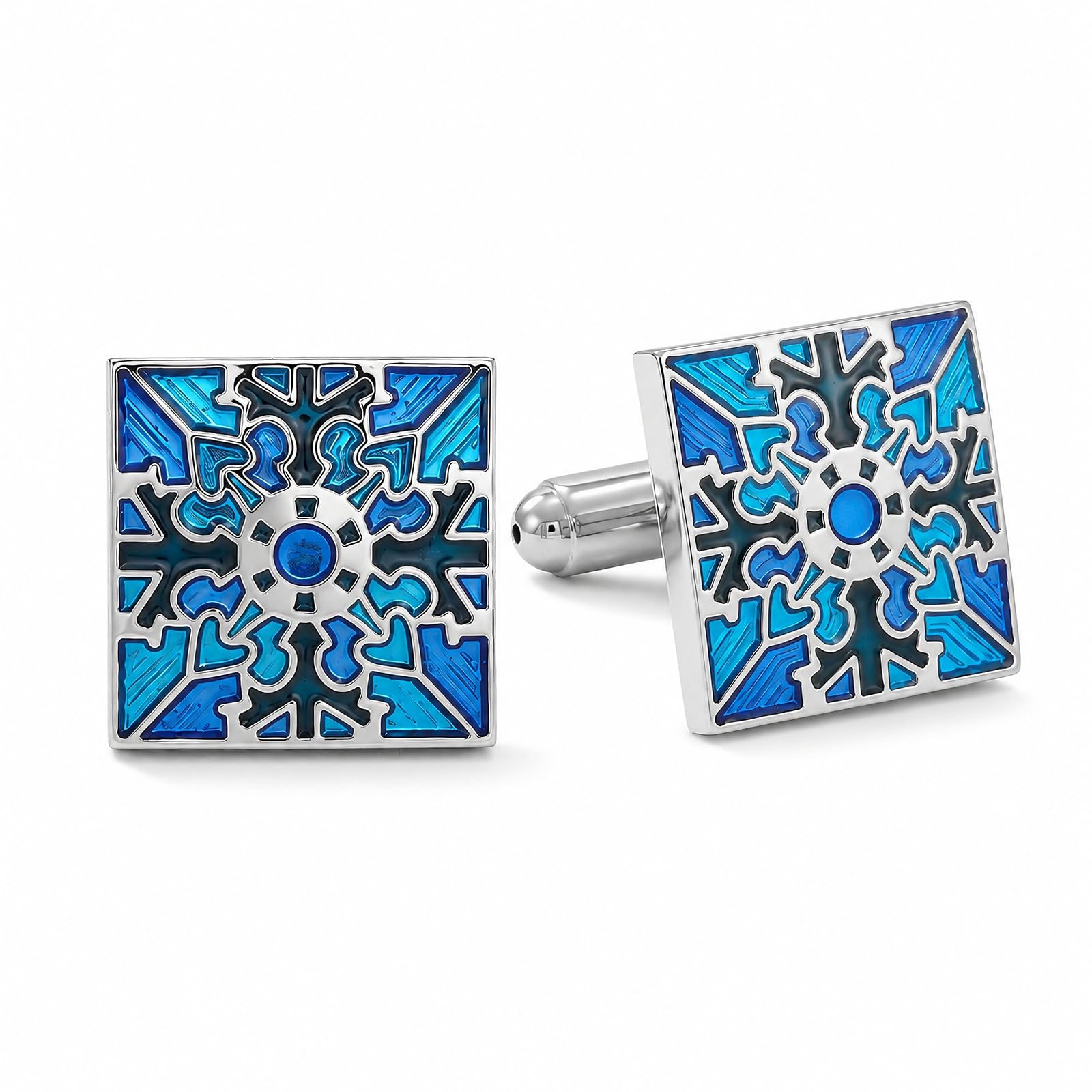yunzylo Cufflinks for Men with Gift Box,Cuff Links Wedding Business Party French Shirt Accessories Gifts-picture-37