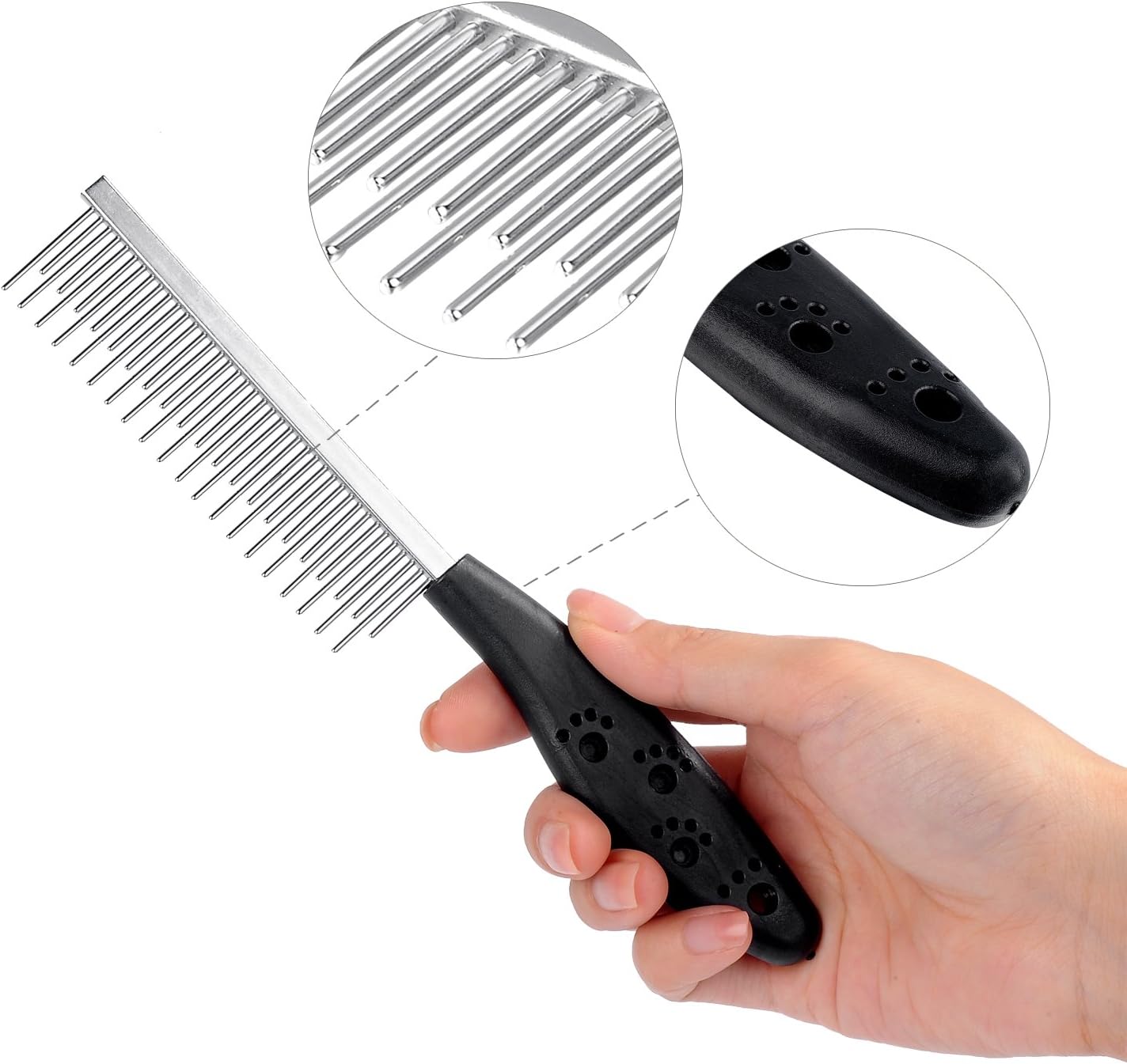 Shedding Comb for Dogs, Firm and Easy-grip