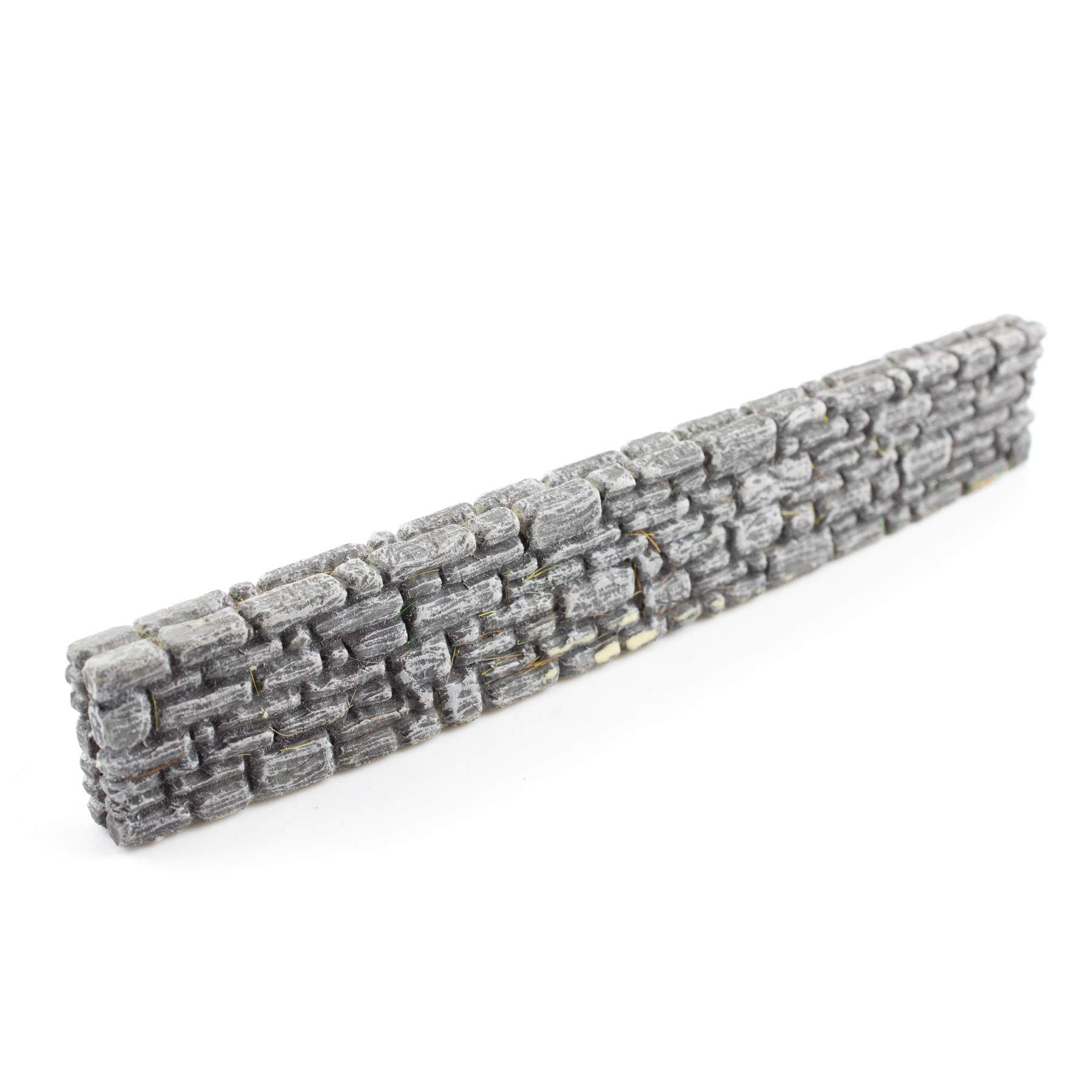 War World Gaming Bauernmauer Vorbemalt x 30-20 - 28 mm Tabletop Gelände Modell Diorama Modellbau Zaun Mauer Landschaftsbau Landschaft Geländbau